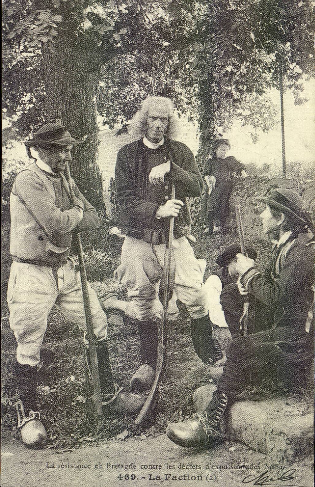 REPRODUCTION resistance in Brittany against the decrees of explusion of the sisters the Chouans faction