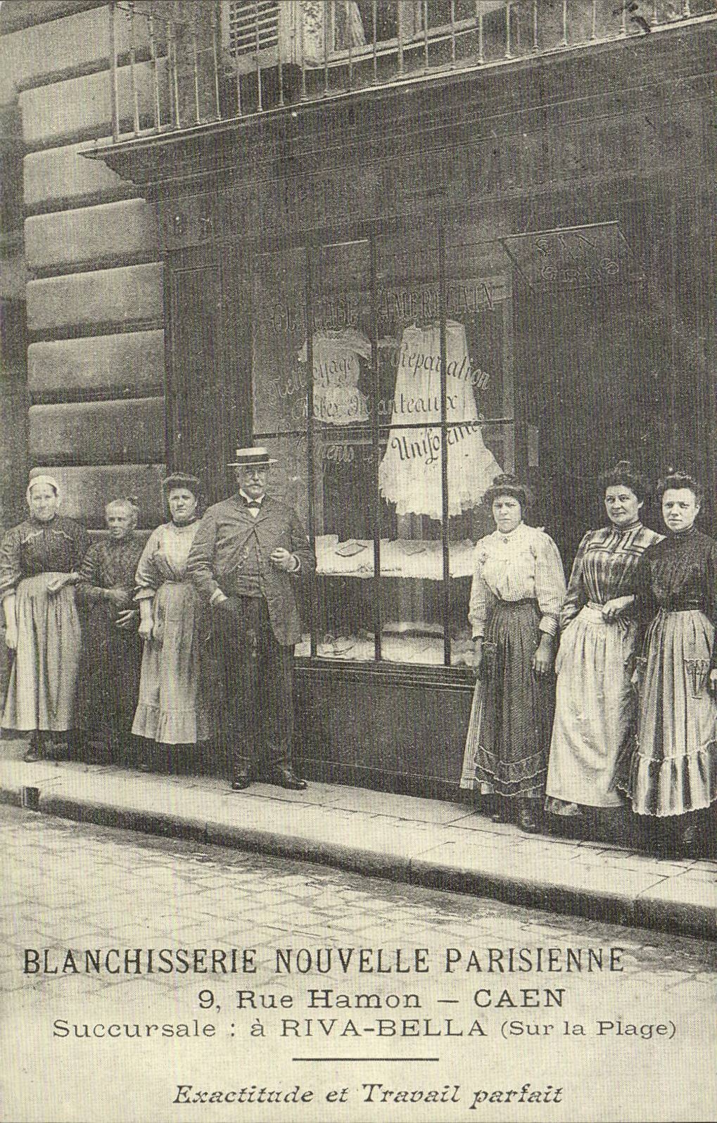 REPRODUCTION Blanchisserie New Parisian Rue Hamon Caen Riva Bleated