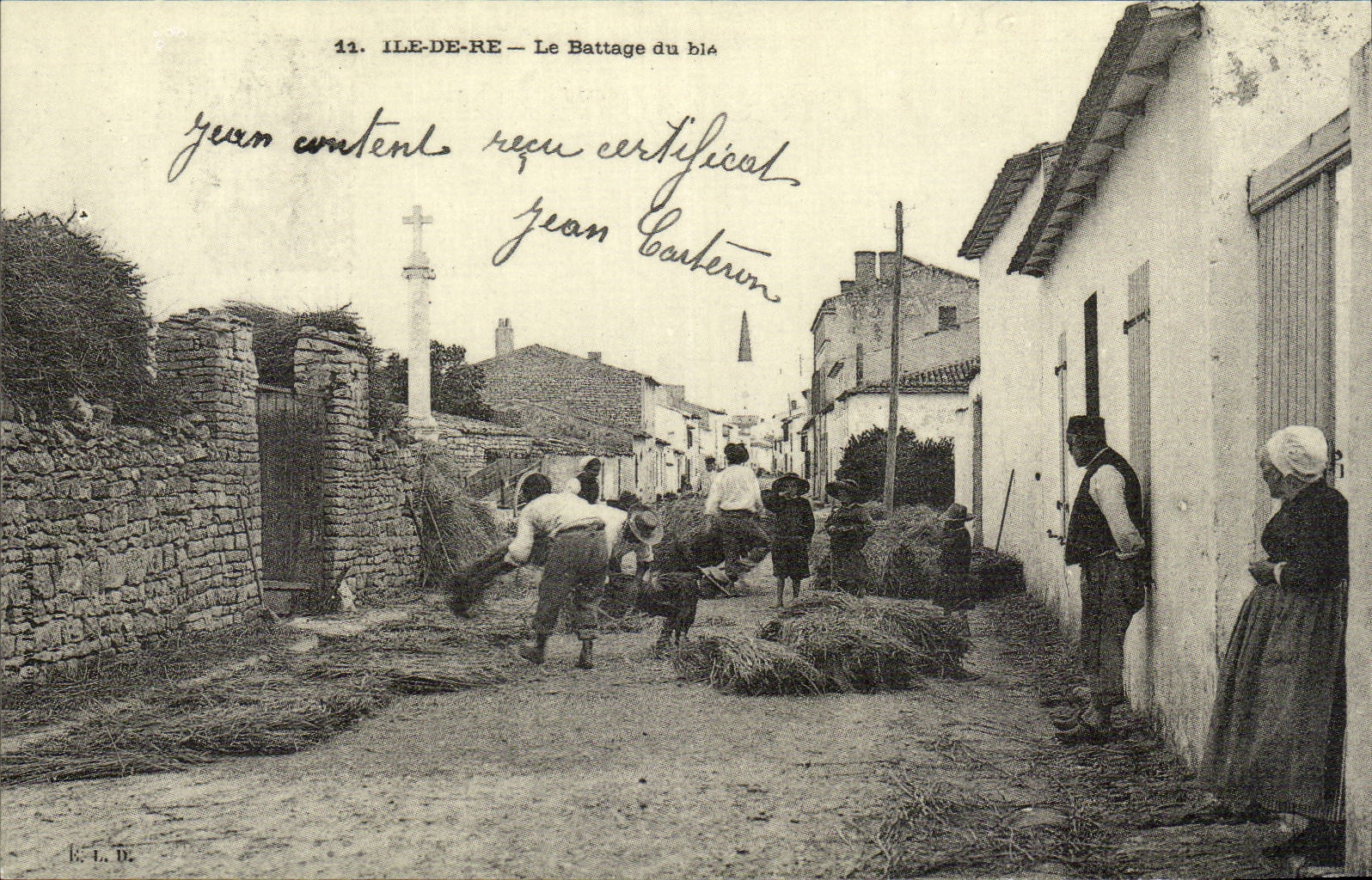 REPRODUCTION Ile de Re the beating of corn