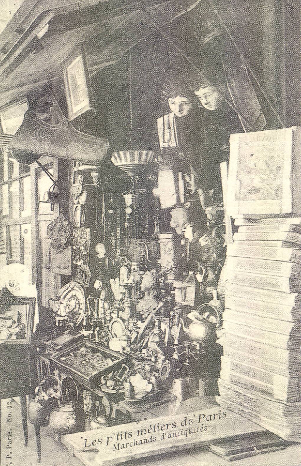 REPRODUCTION Paris Les p'tits metiers de Paris Marchands d'antiquites