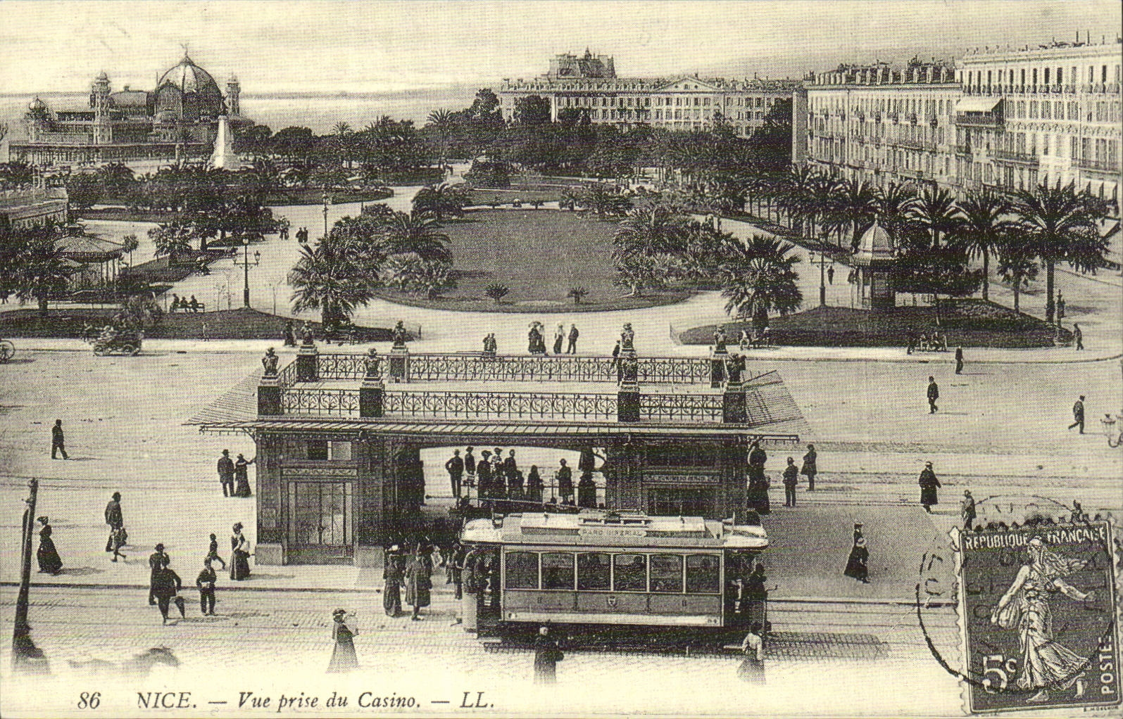 Nette WIEDERGABE gesehen vom Kasino