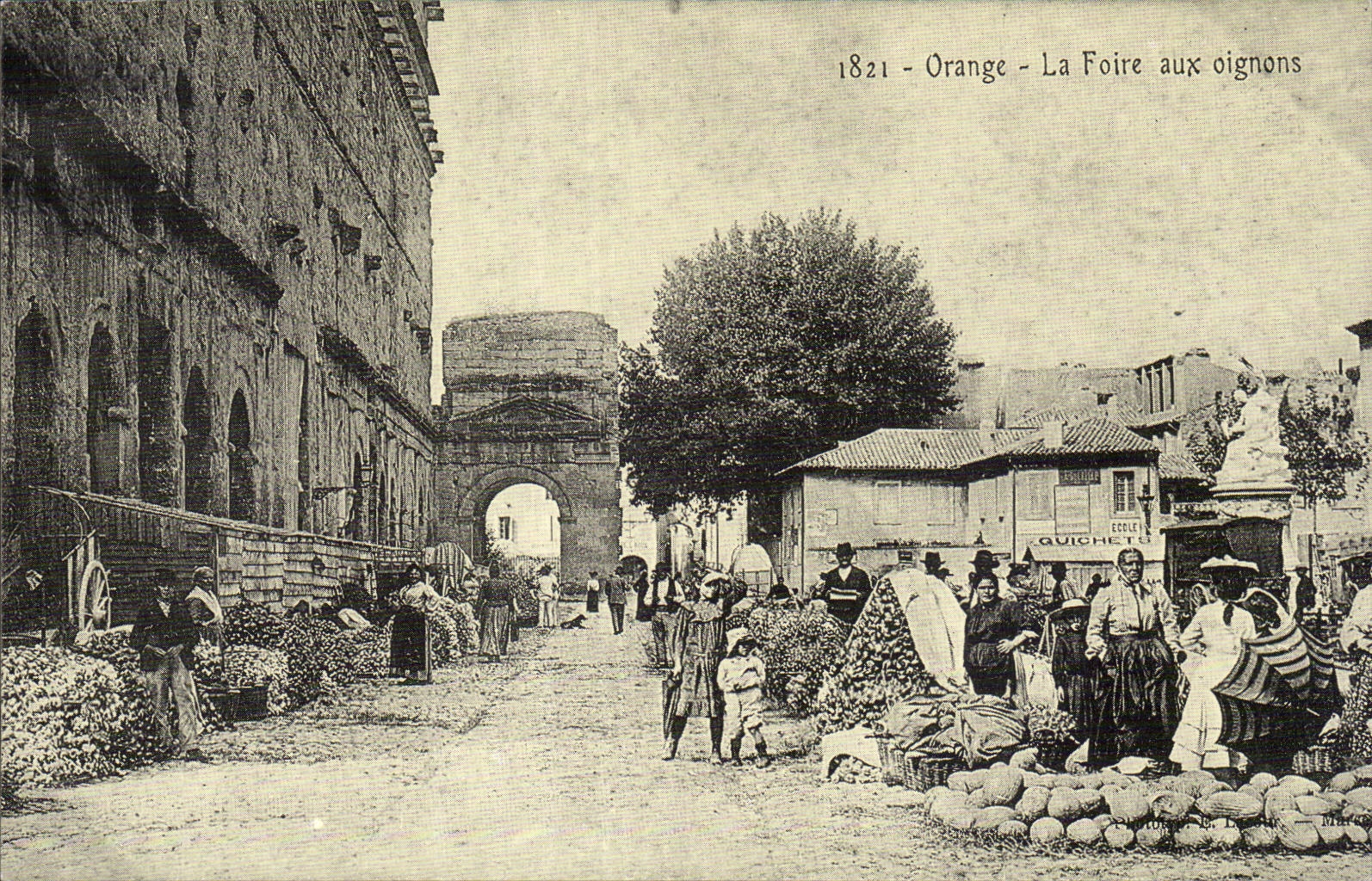 Orange REPRODUCTION the fair with let us ognons Marche