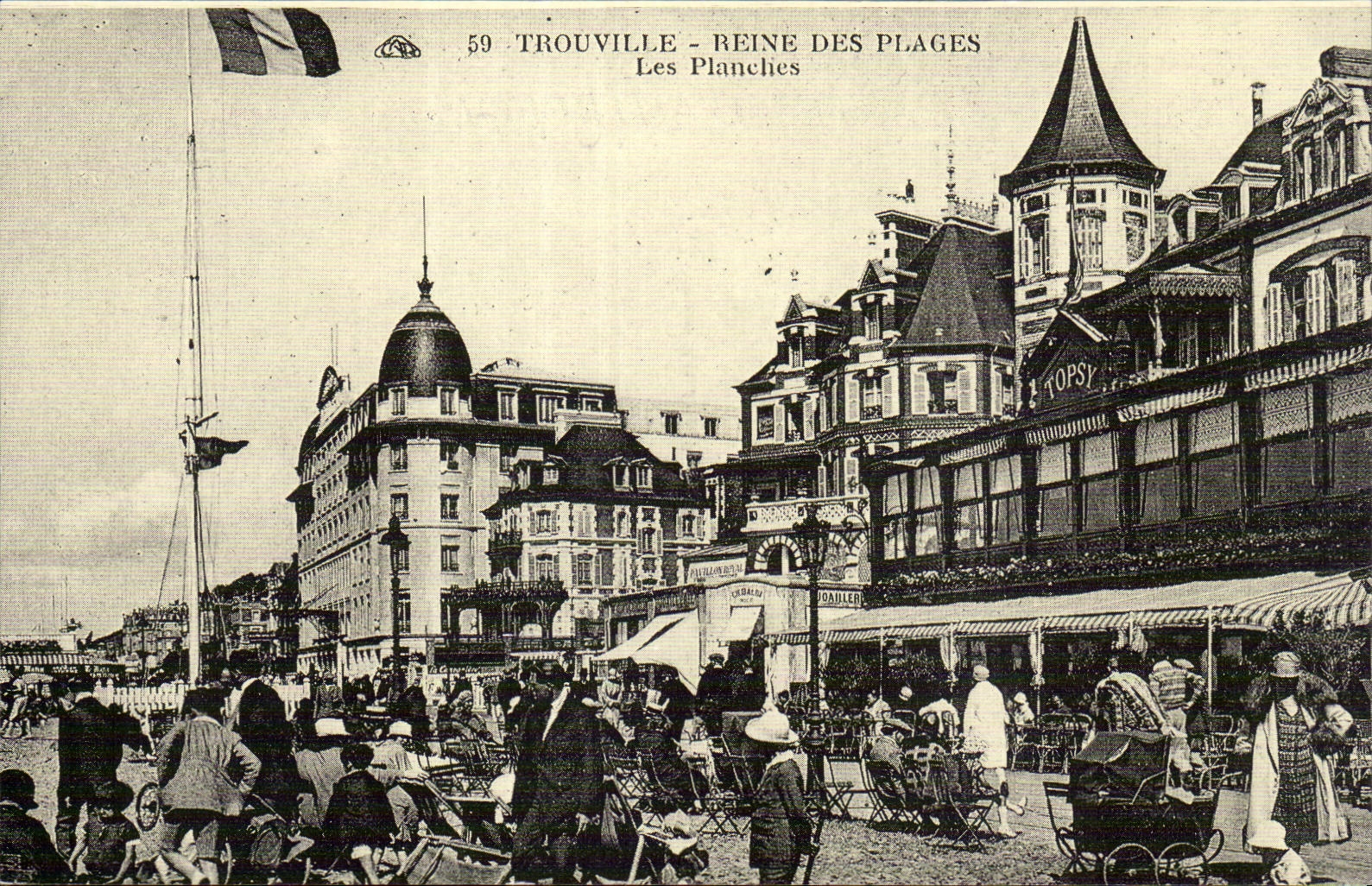 Trouville REPRODUCTION the queen of the beaches boards