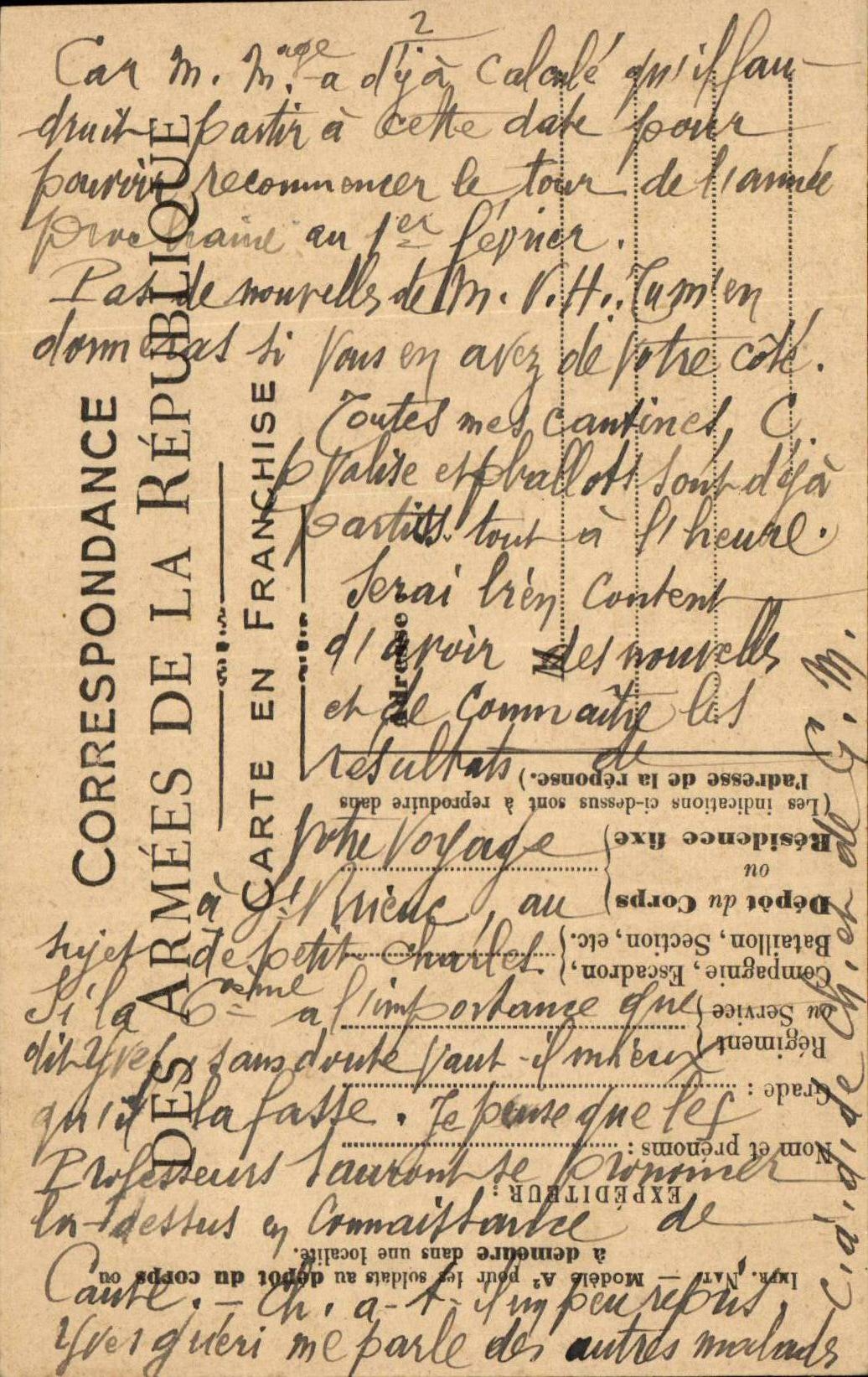 Military chart of Frankness