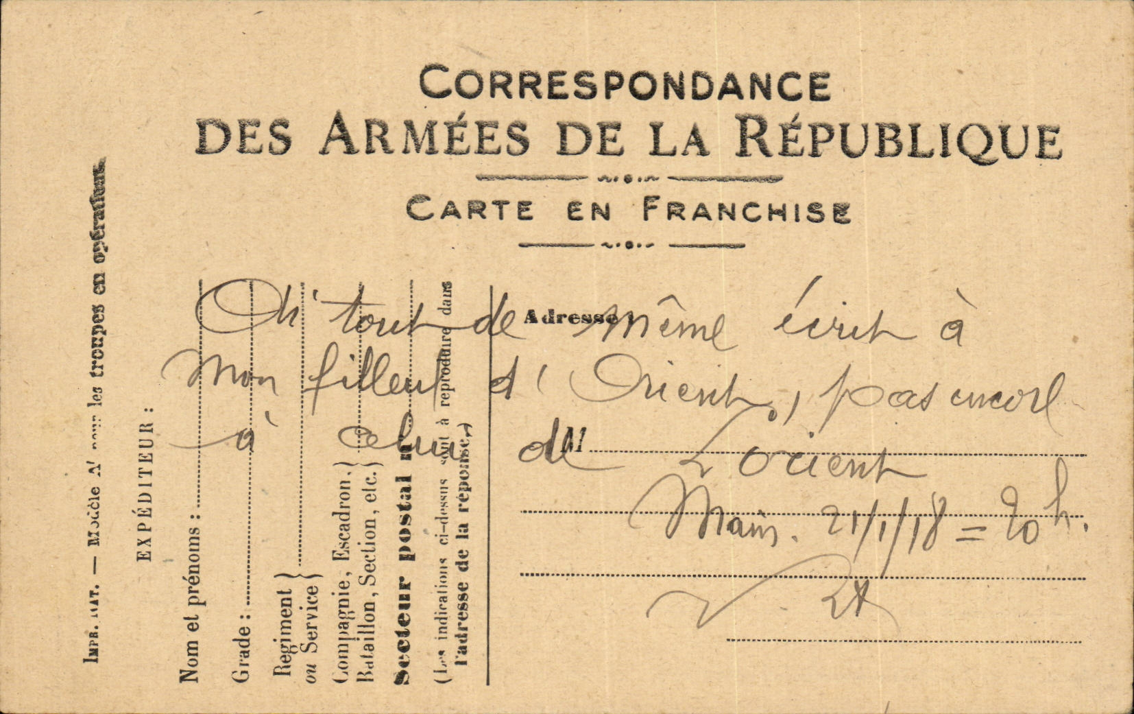 Military chart of Frankness