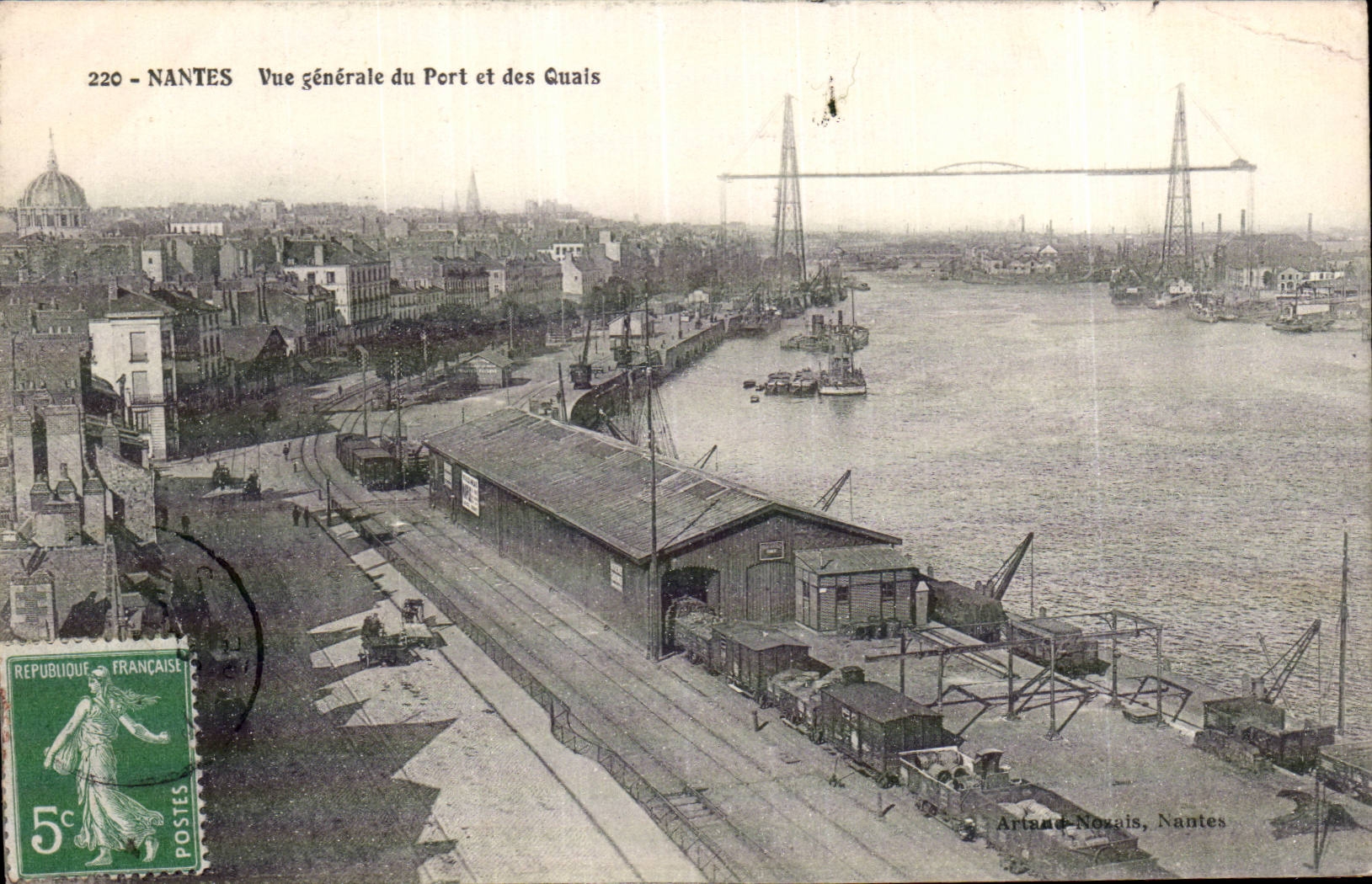 CPA Nantes View of the port and the quays