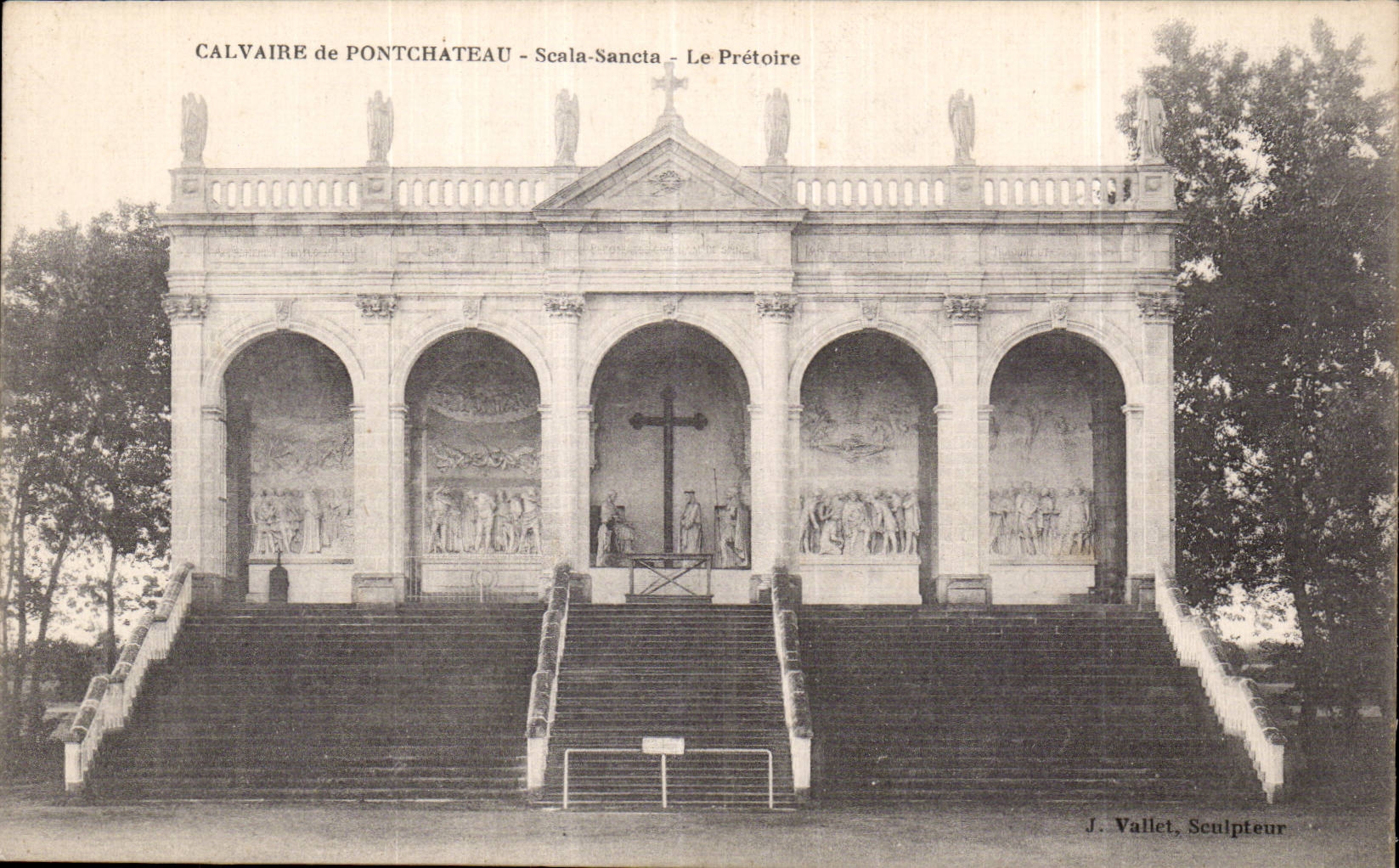 CPA Martyrdom of Pontchateau Scala Sancta the Court