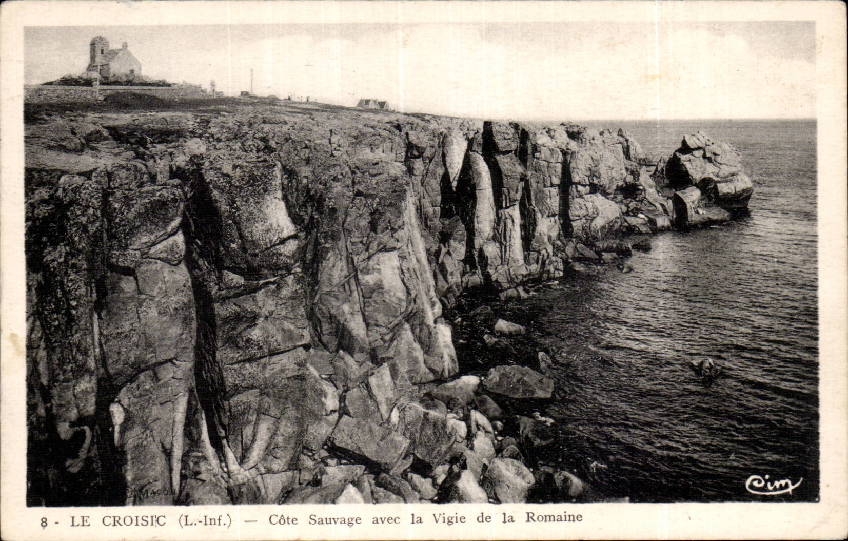 CPA Croisic Dimensions wild with the watchtower of the Roman