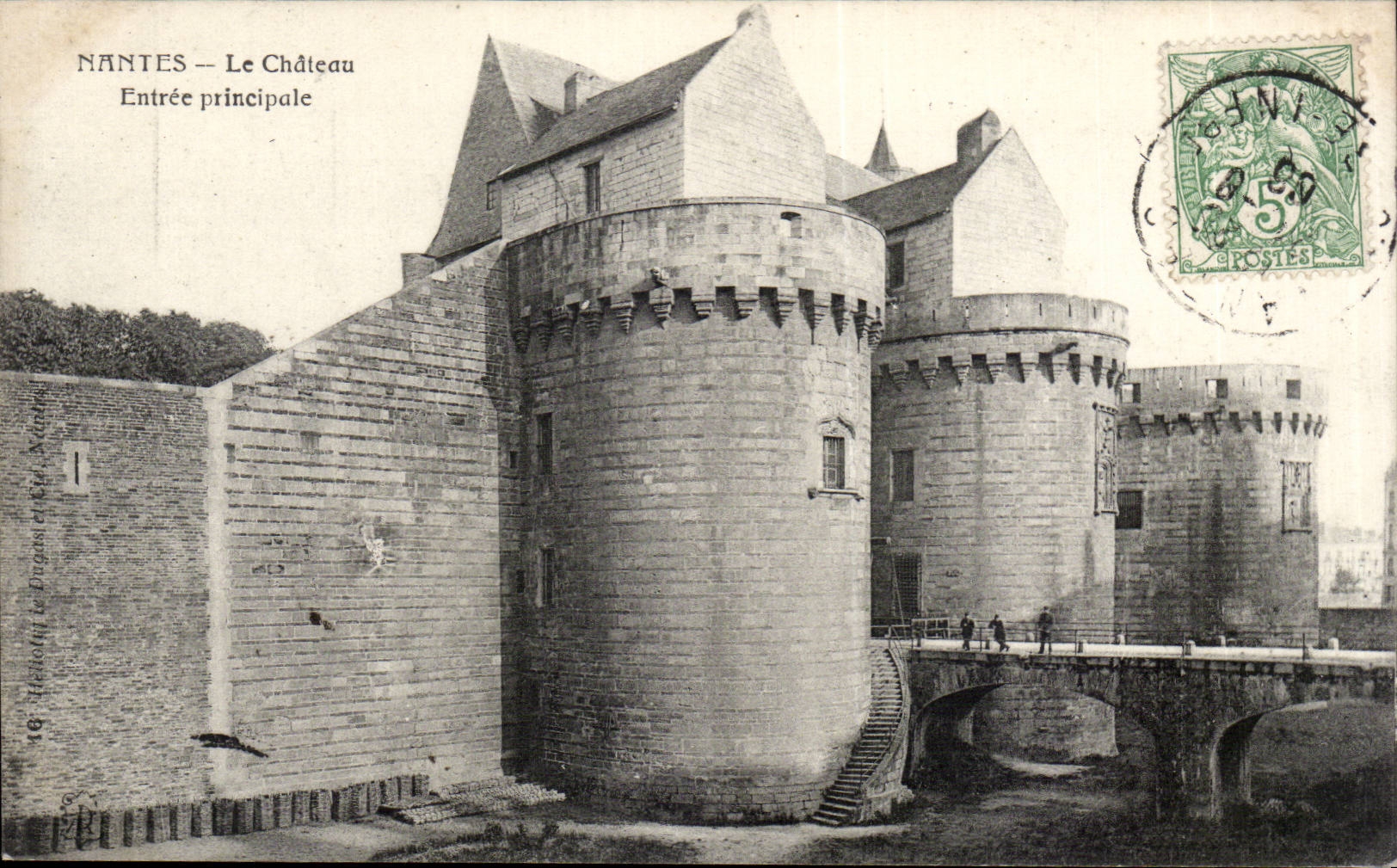 Nantes CPA the castle Main entrance