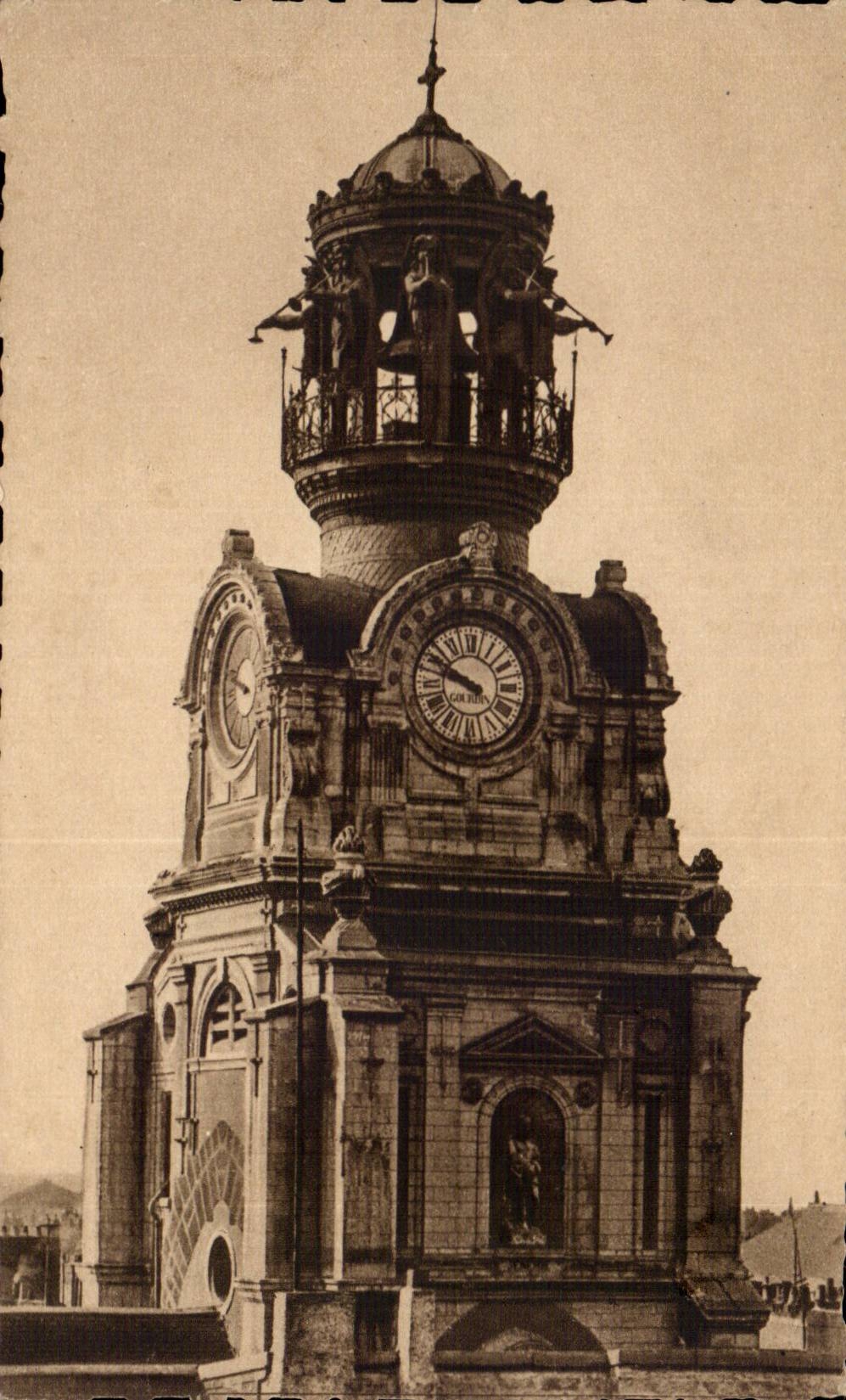 Nantes CPA the belfry of Sainte Cross
