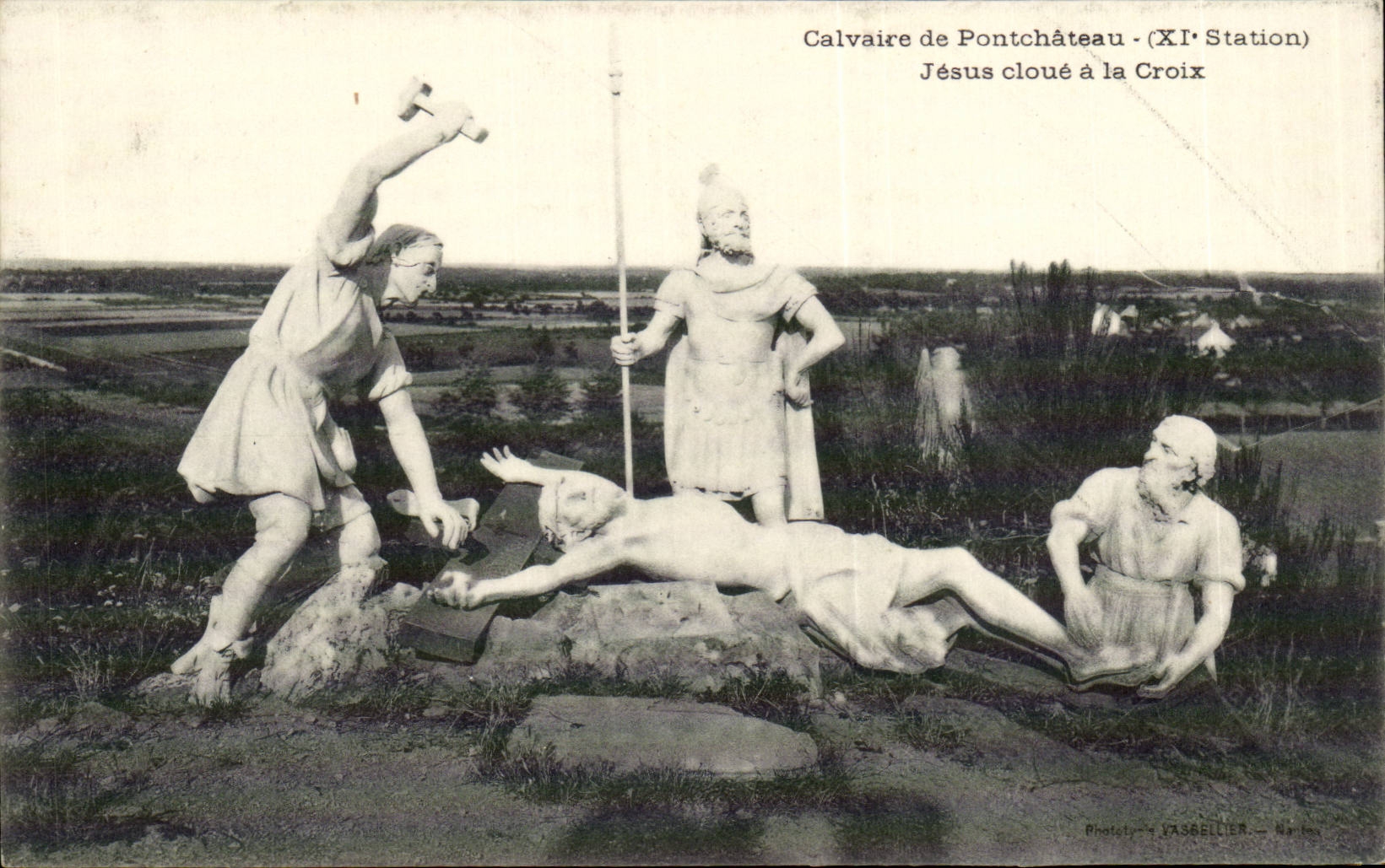 CPA Calvaire of Ponchateau Jesus nails with the Cross