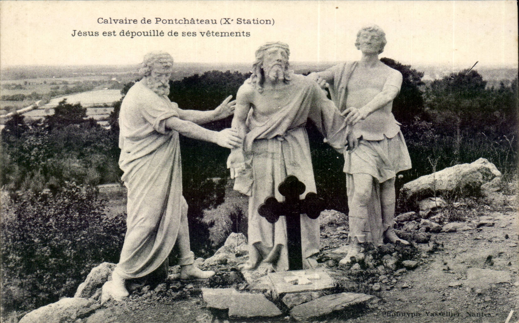 CPA Calvaire of Ponchateau Jesus is skin of his clothing