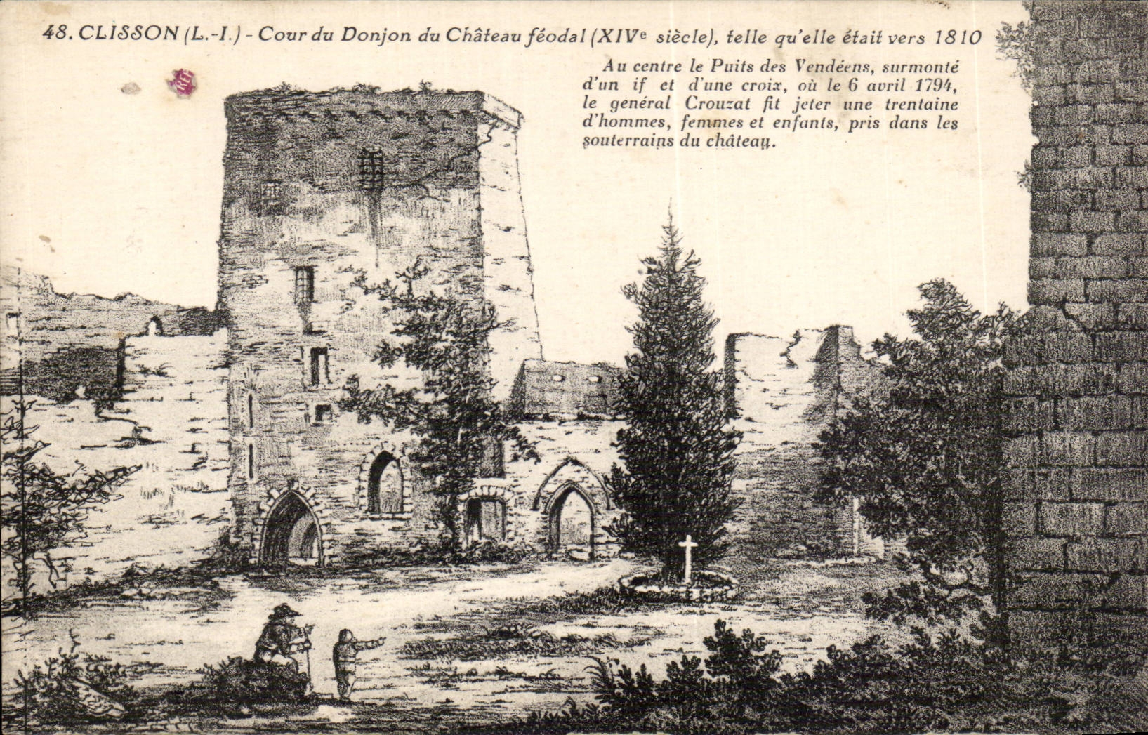 CPA Clisson Gericht des Unterhaltes des Feudalschlosses