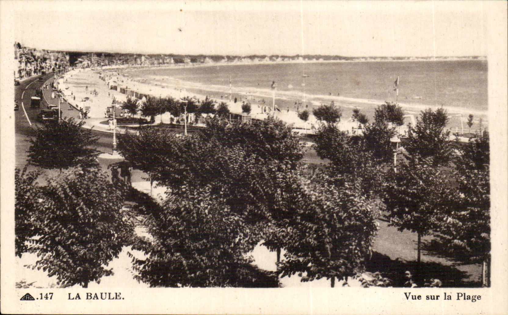 CPA La Baule Seen on the beach