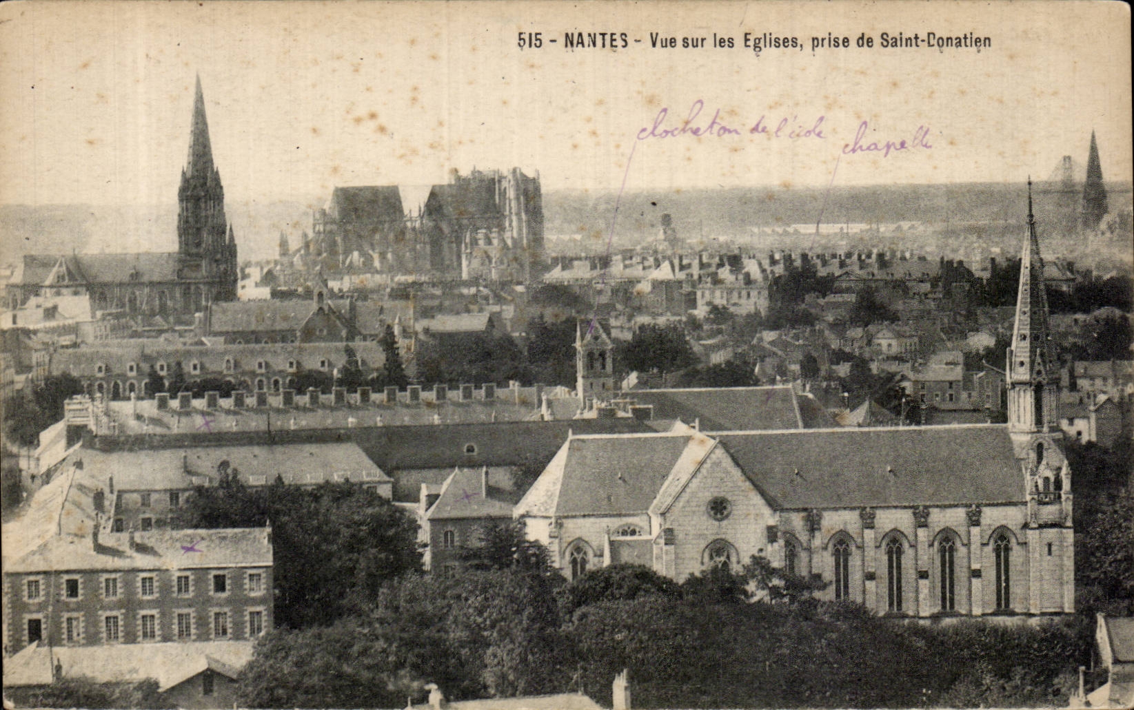 CPA Nantes Seen on the churches taken of Saint Conatien