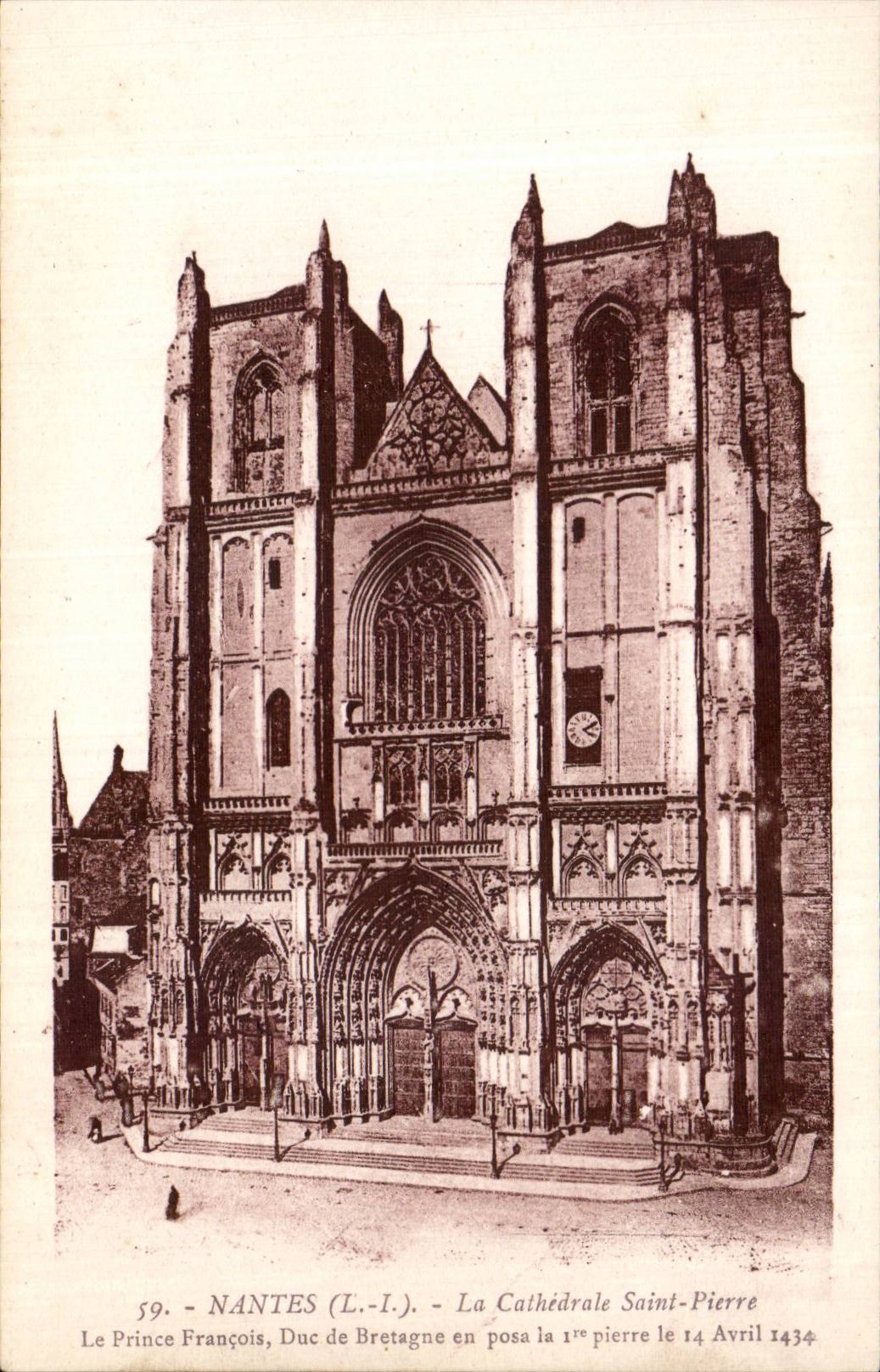 Nantes CPA the cathedral Saint Pierre