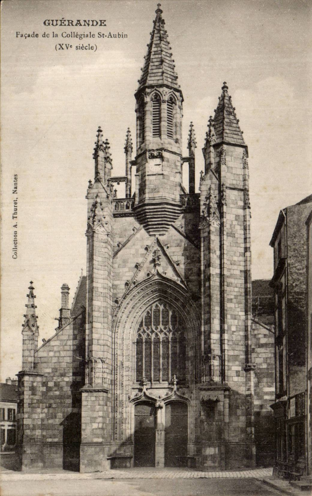 CPA Guerande Frontage of collegial St Aubin