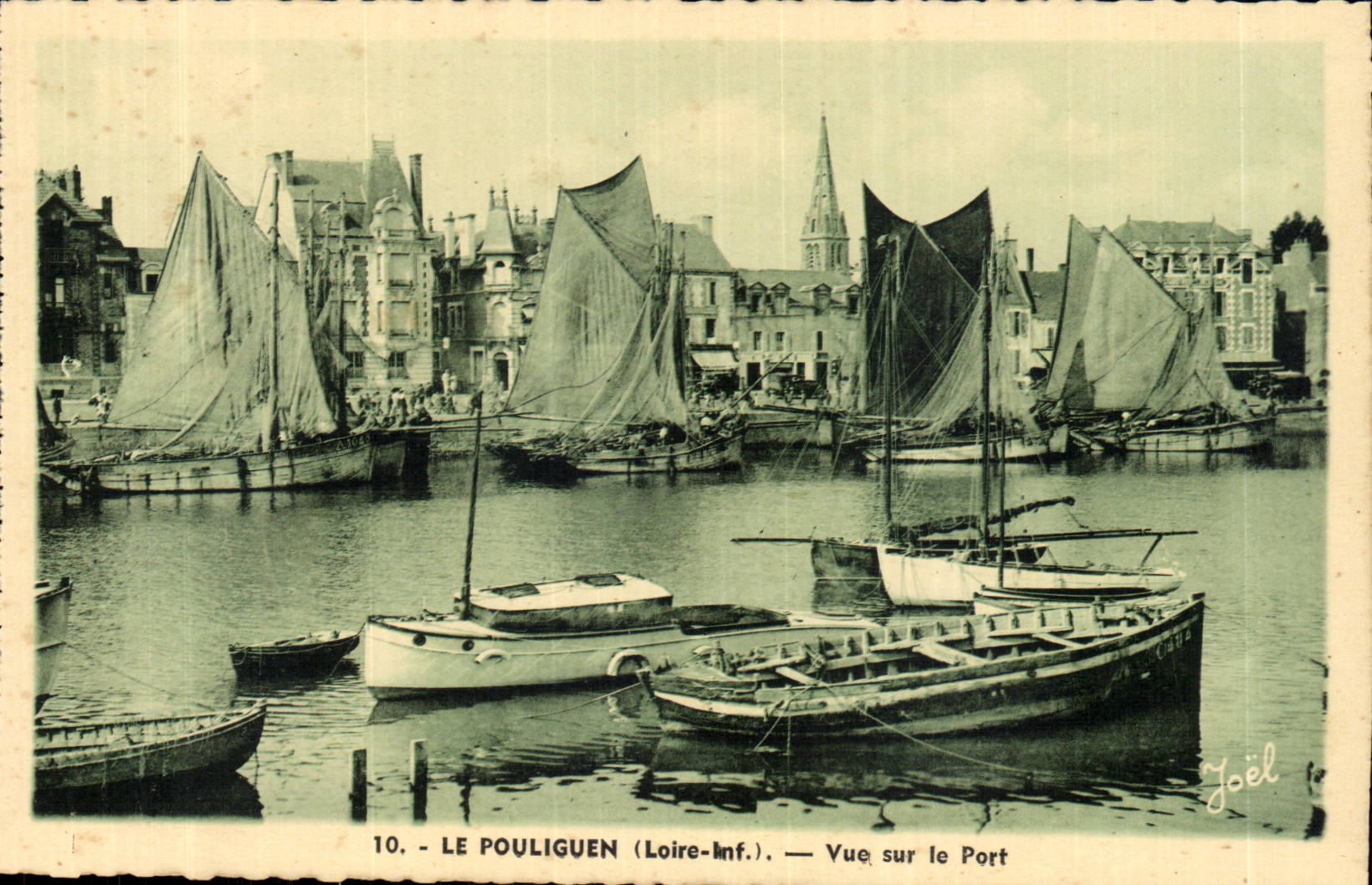 CPA Pouliguen Seen on the port