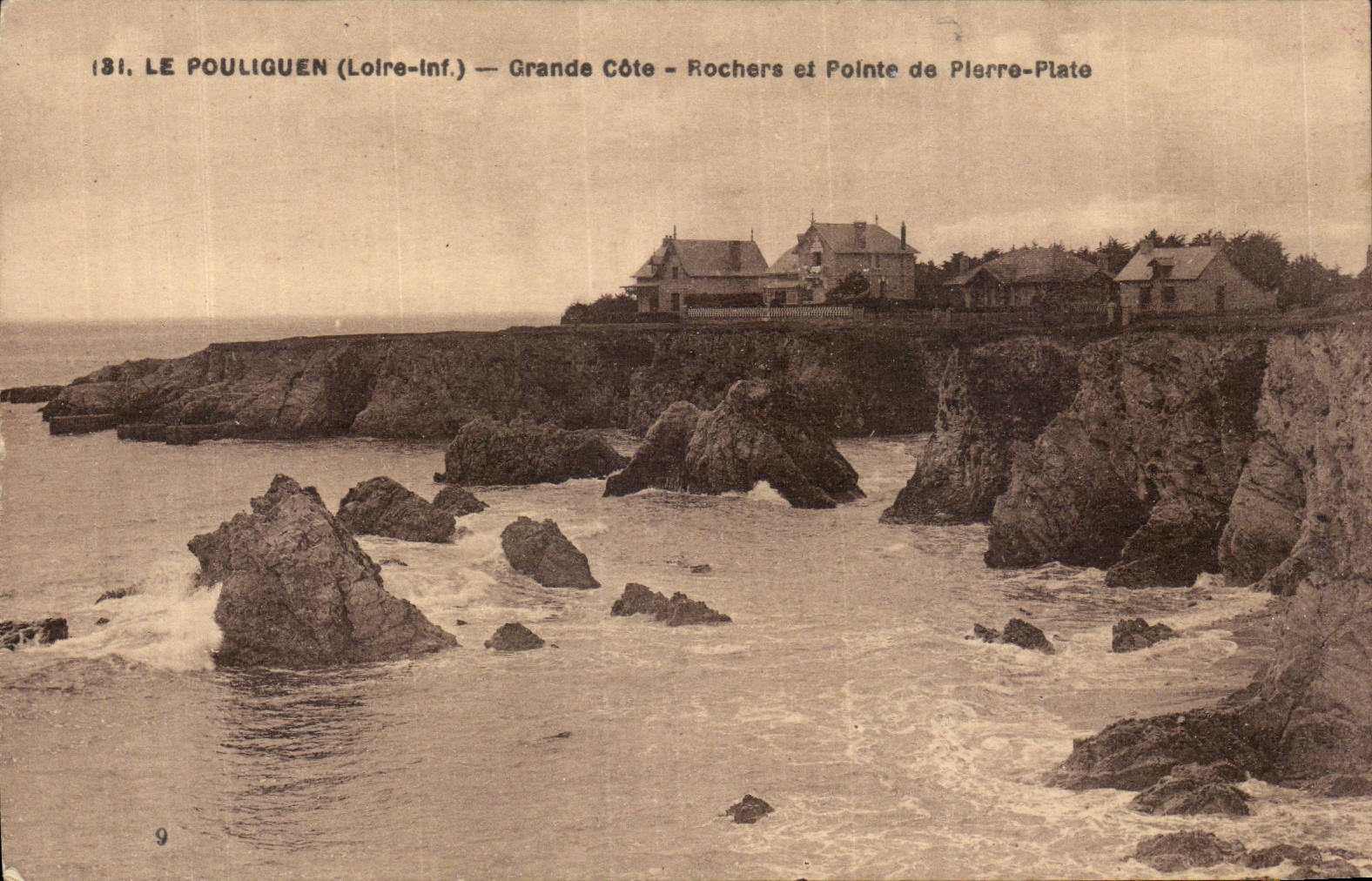 CPA Pouliguen Great dimension Rocks and not of Pierre punt