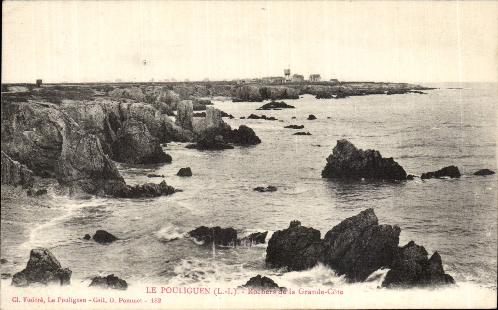 CPA Pouliguen Rocks of the great dimension