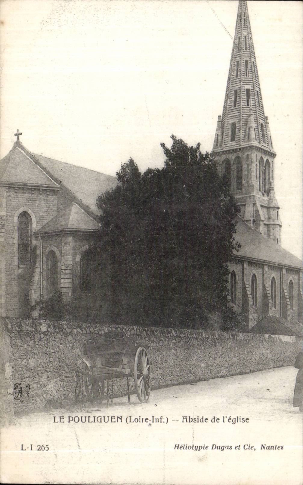CPA Pouliguen Apse of the church