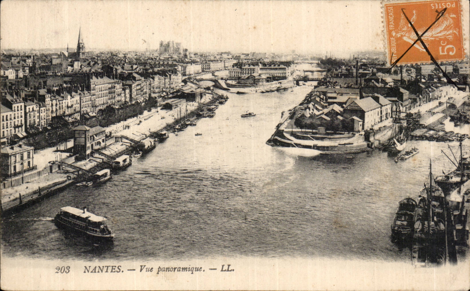 Nantes CPA Panoramic View