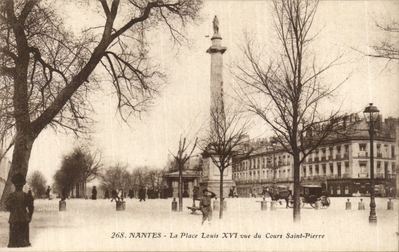 Nantes CPA the place Louis XVI sight of the course St Pierre