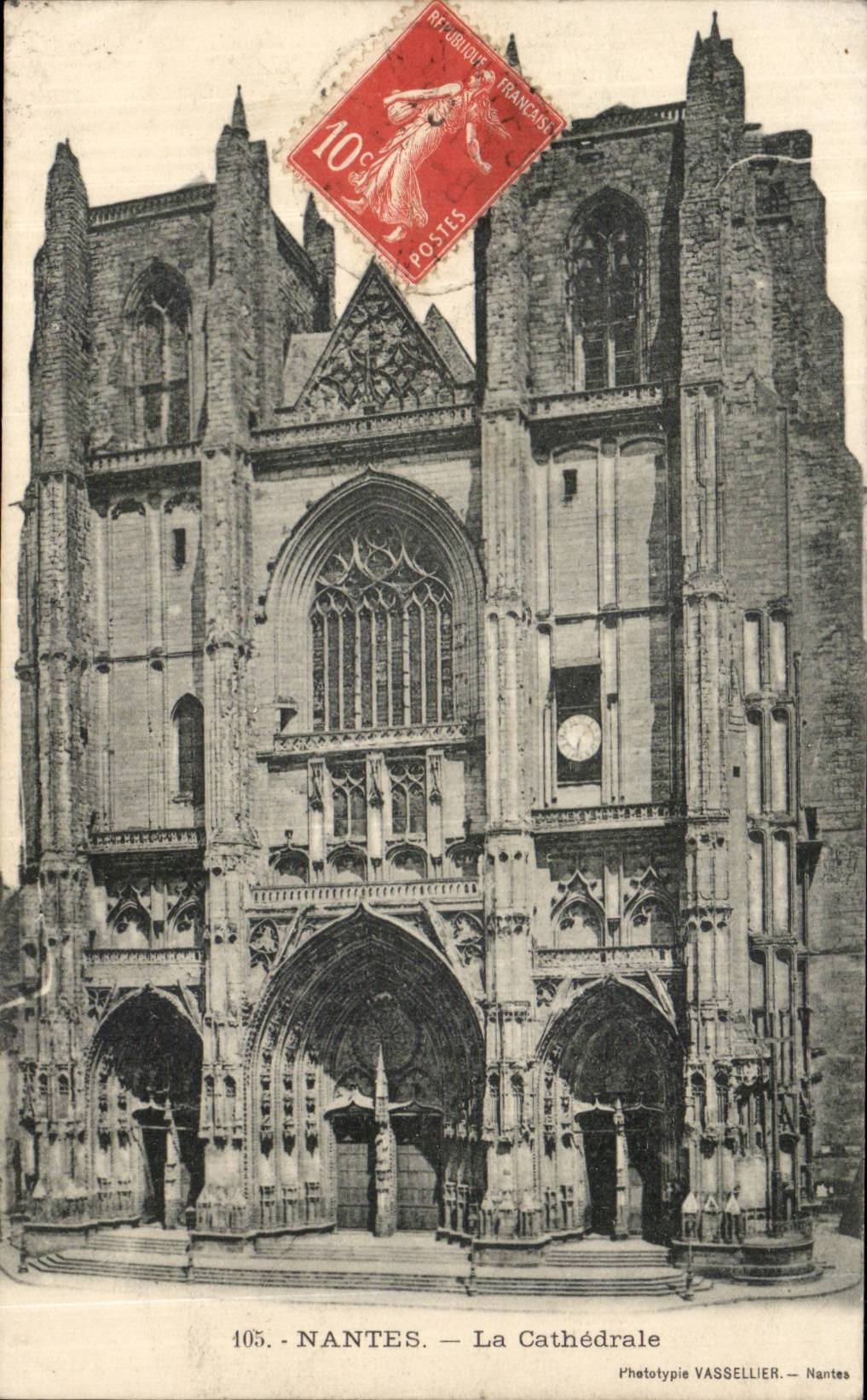 Nantes CPA the cathedral
