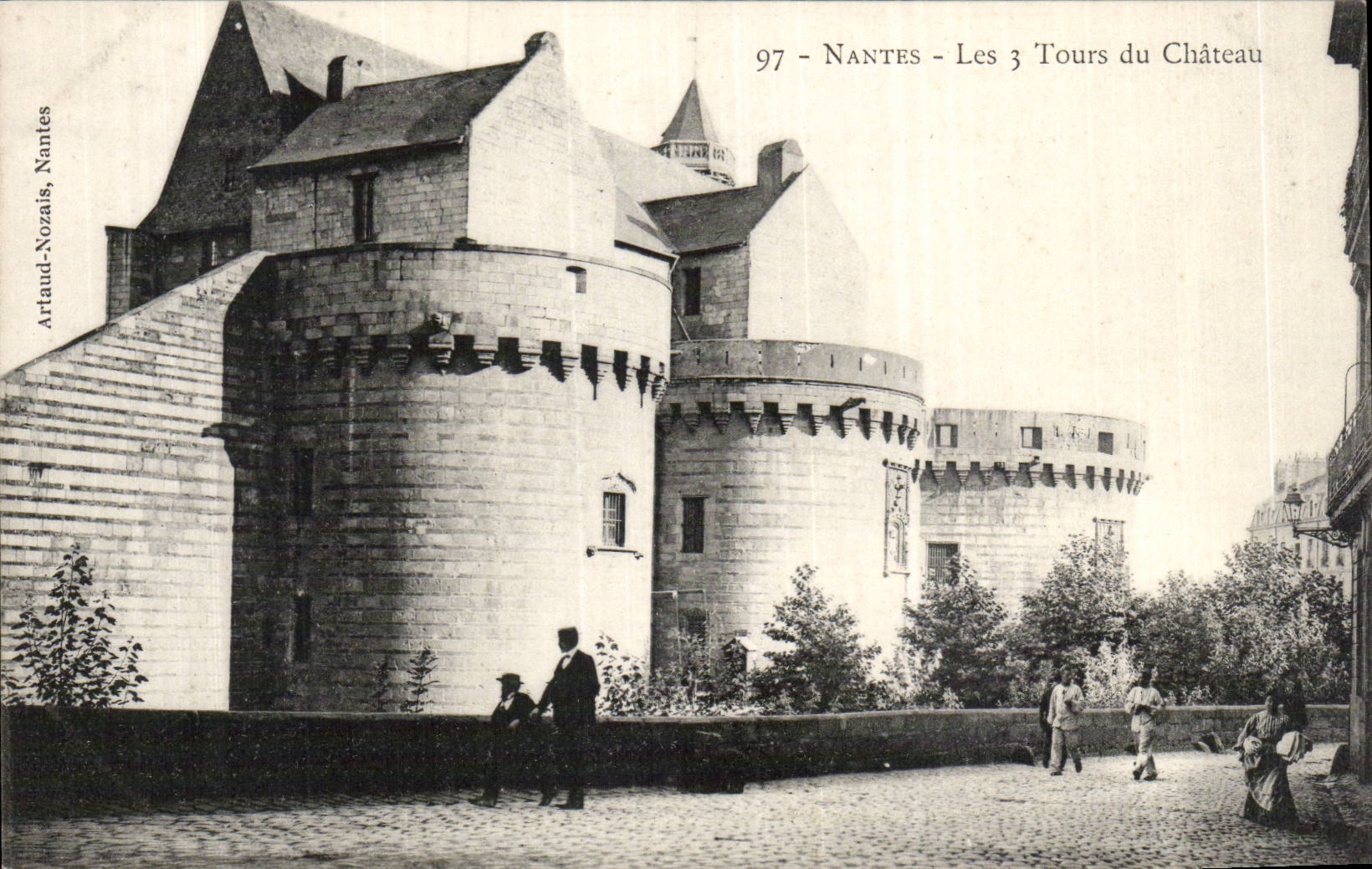 Nantes CPA three Tours of the castle