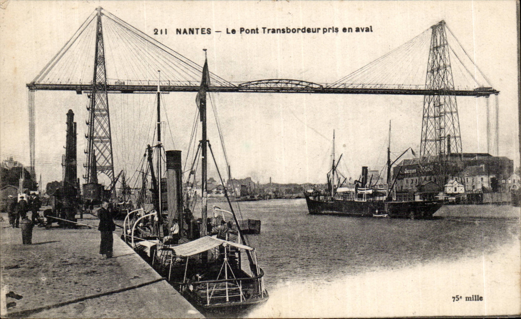 Pornic CPA the transporter bridge taken downstream