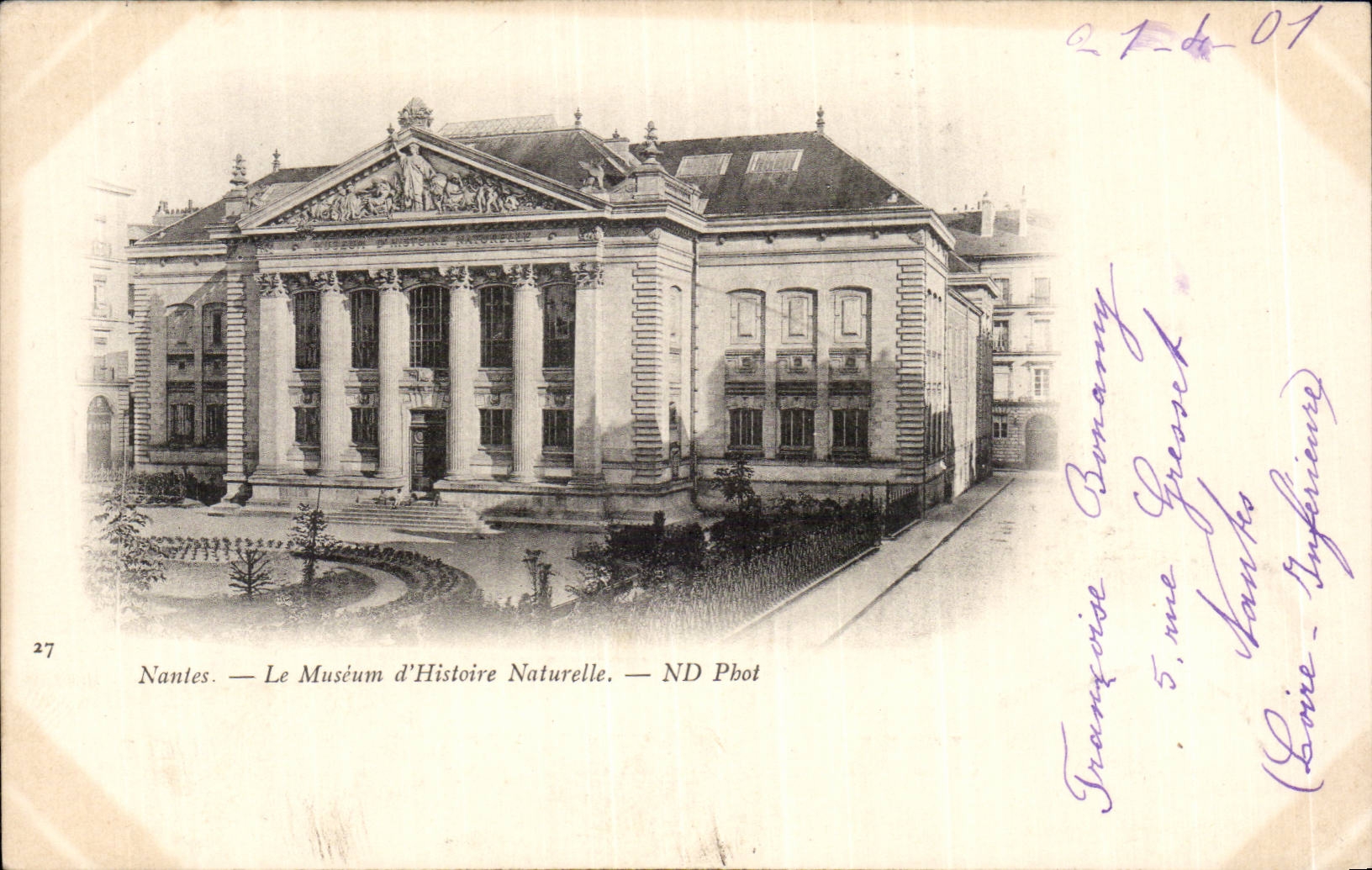 CPA Nantes Museum of natural history