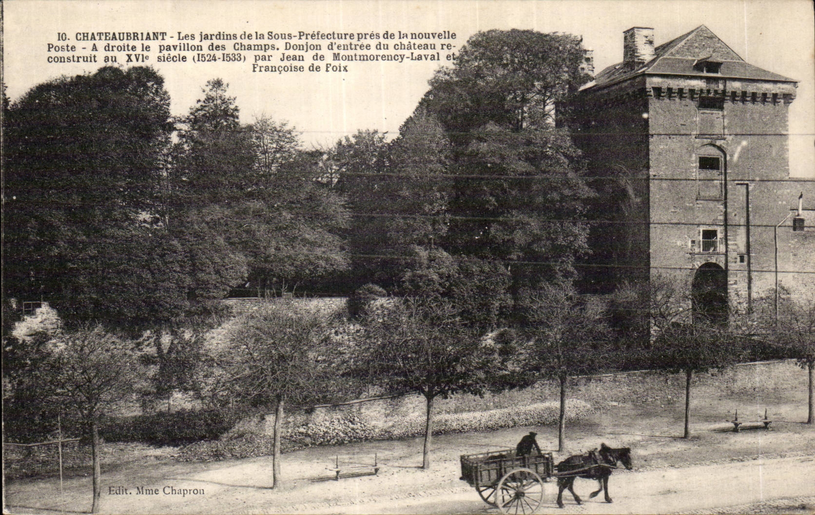 CPA Chateaubriant gardens of under prefecture