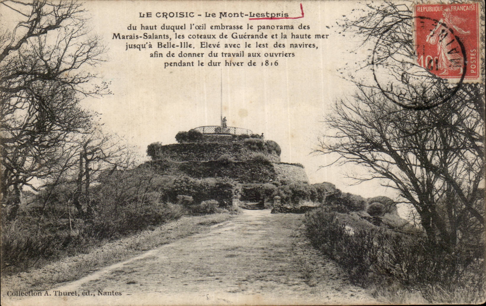 CPA Croisic die Lespris Einfassung