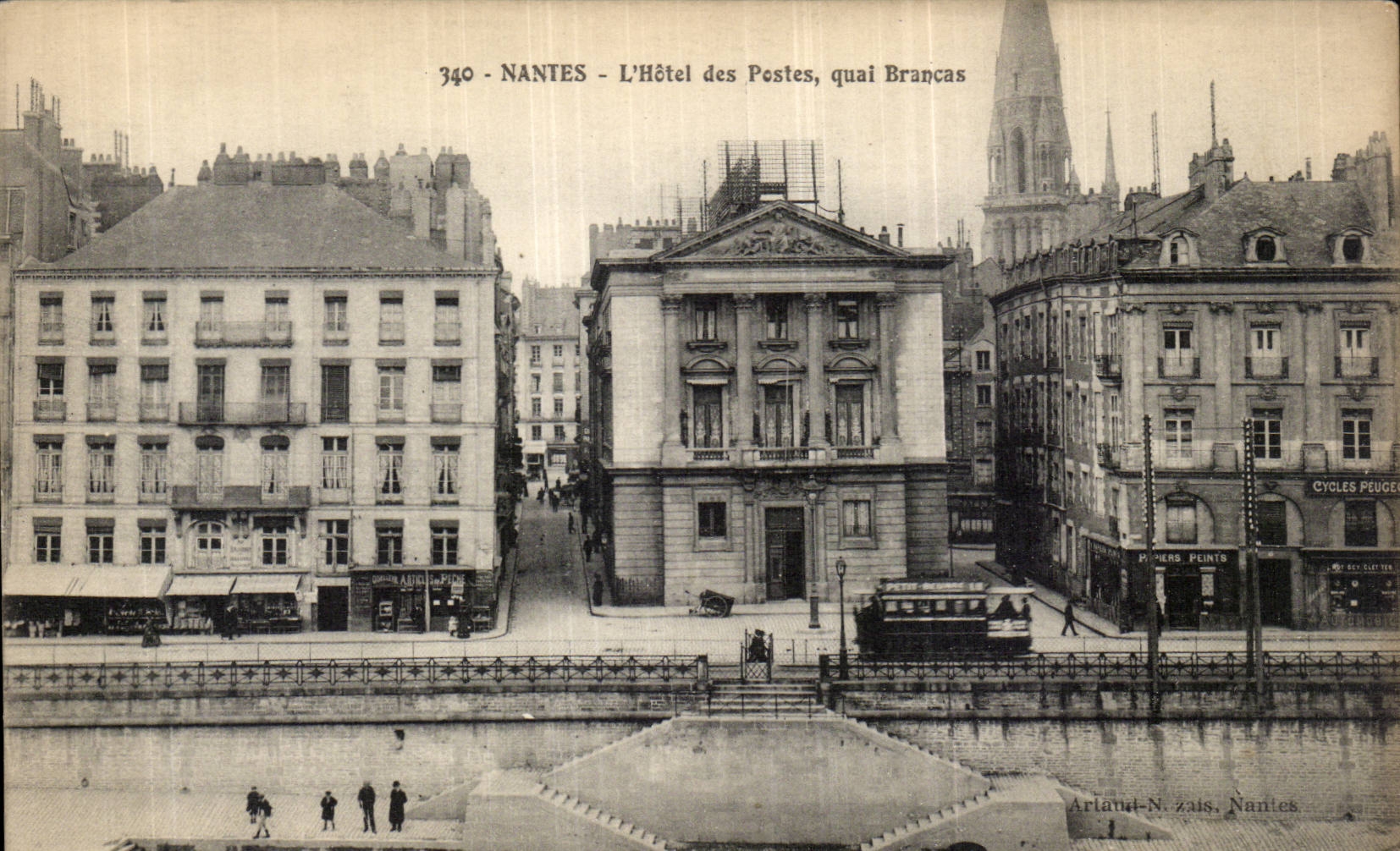 CPA Nantes the post office building Brancas Quay