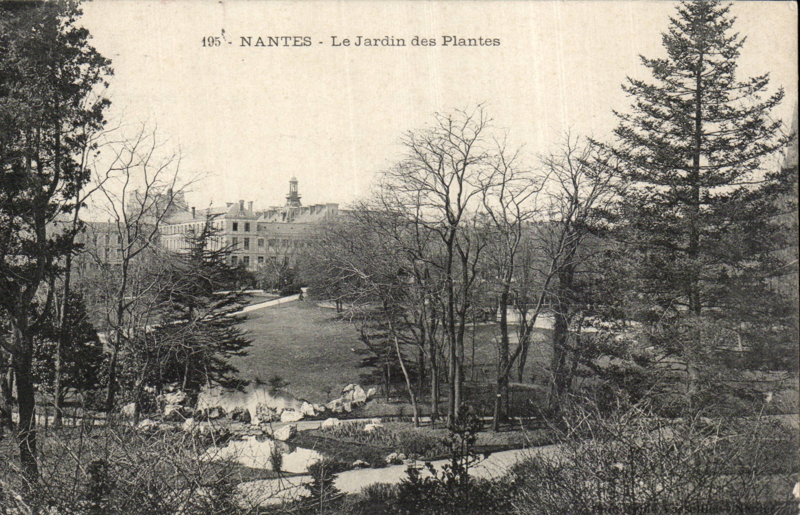 Nantes CPA the botanical garden