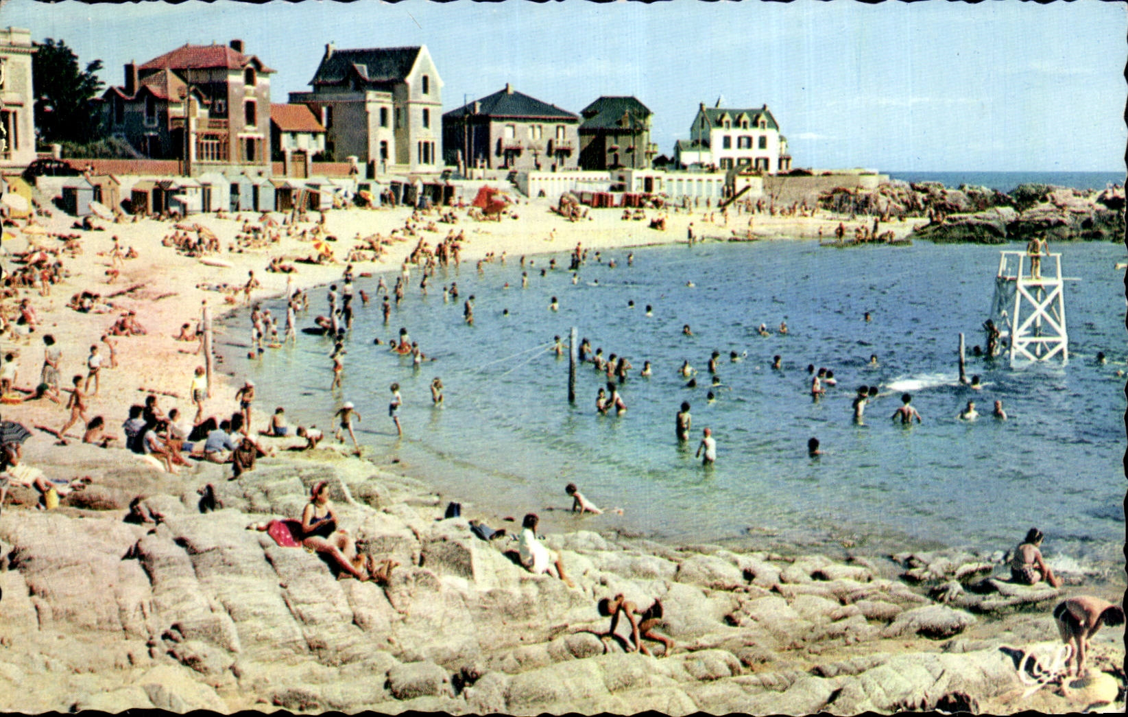 CPA Croisic der Strand des Portflachses