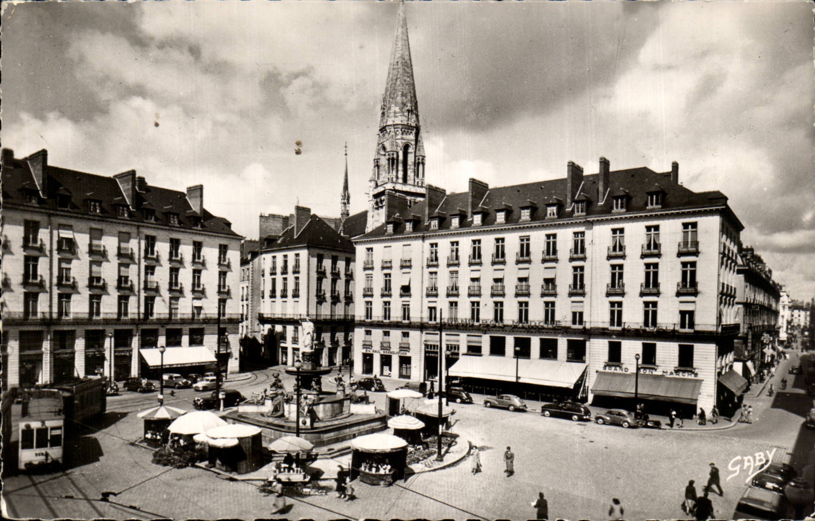 CPA Nantes Places Royal