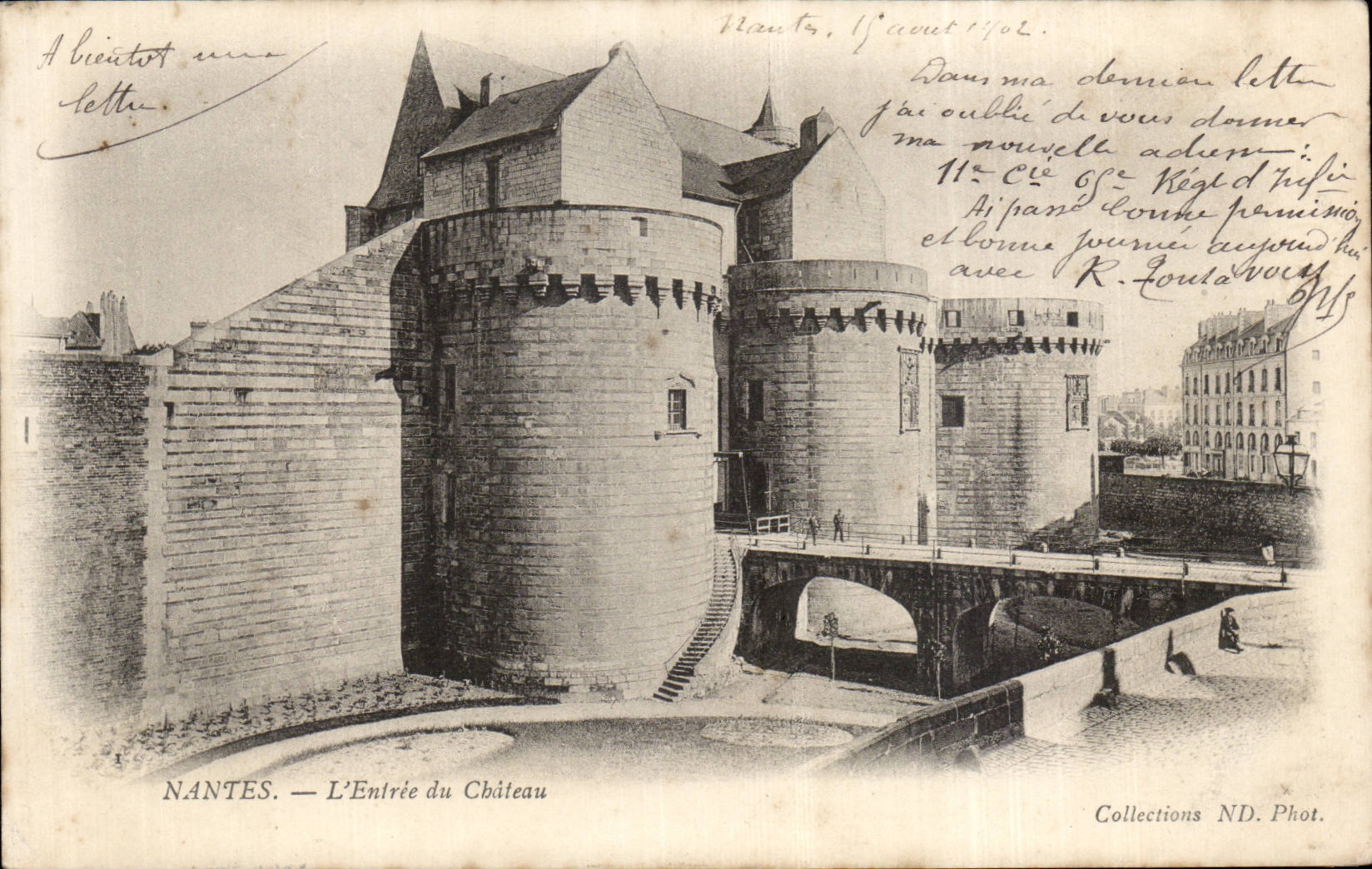CPA Nantes Entering of the castle
