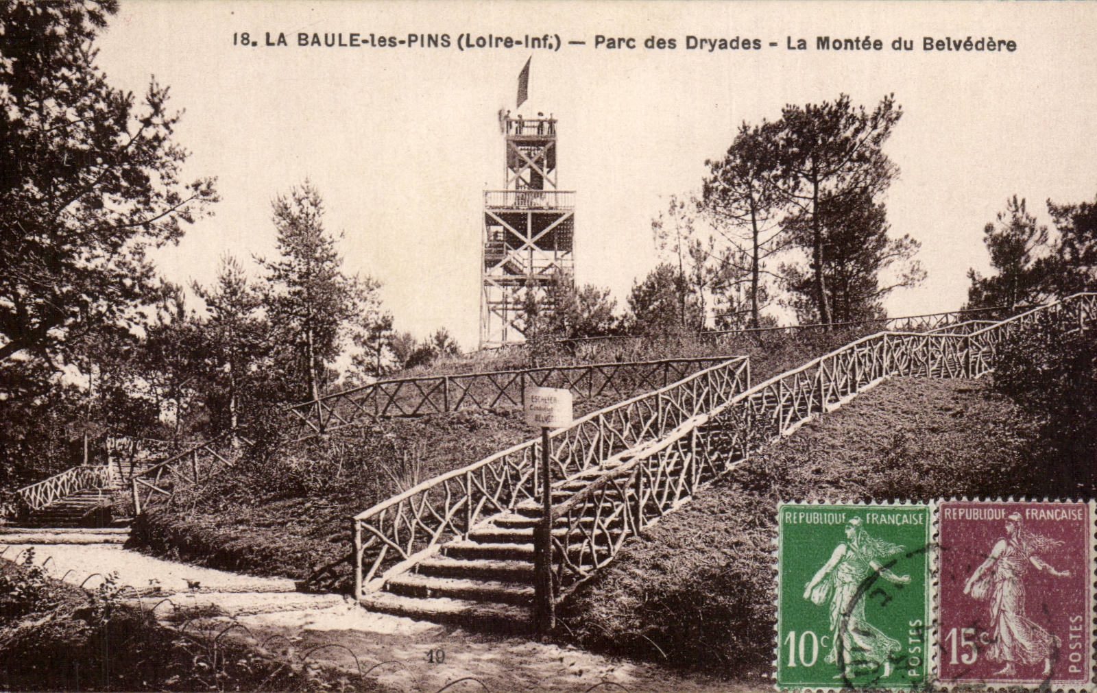 CPA La Baule the Pines Park of Dryades rise of the view-point