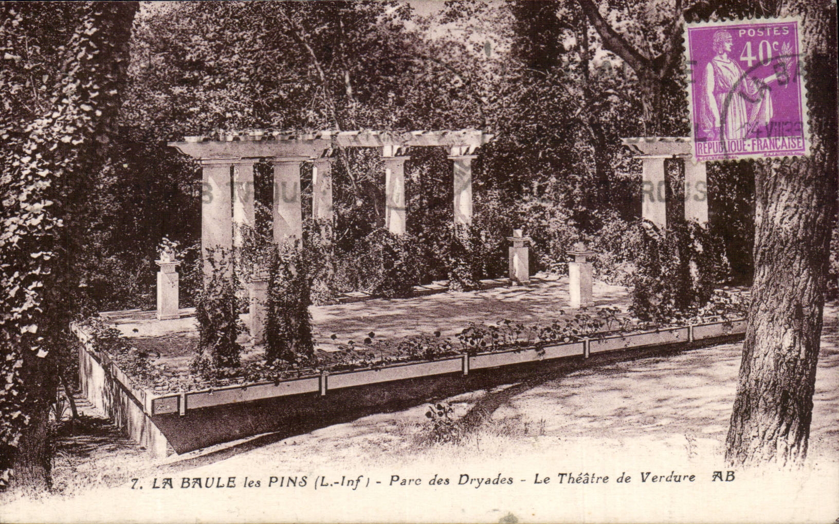 CPA La Baule the Pines Park of Dryades the open-air theater