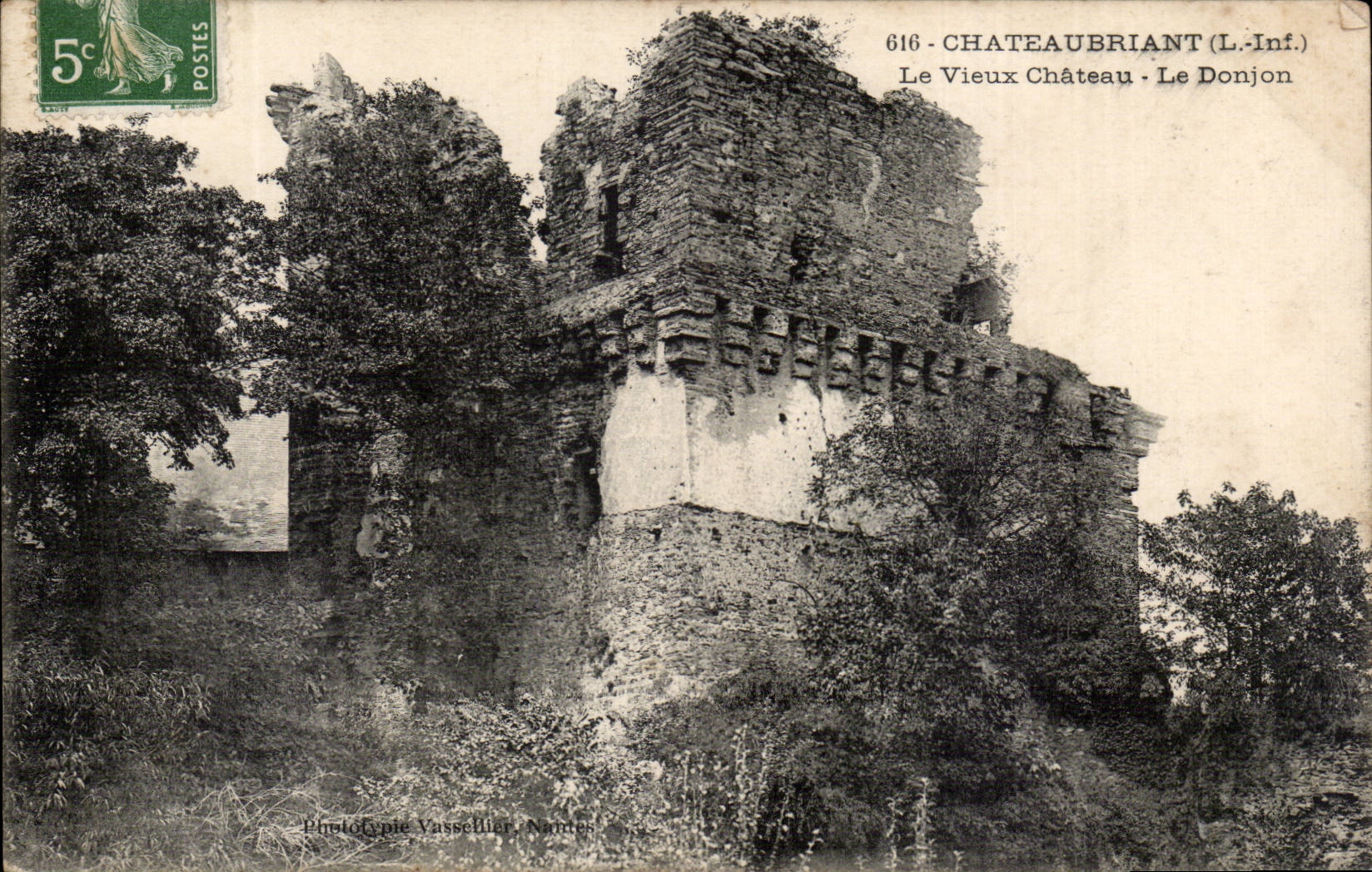 CPA Chateaubriant the old castle the keep