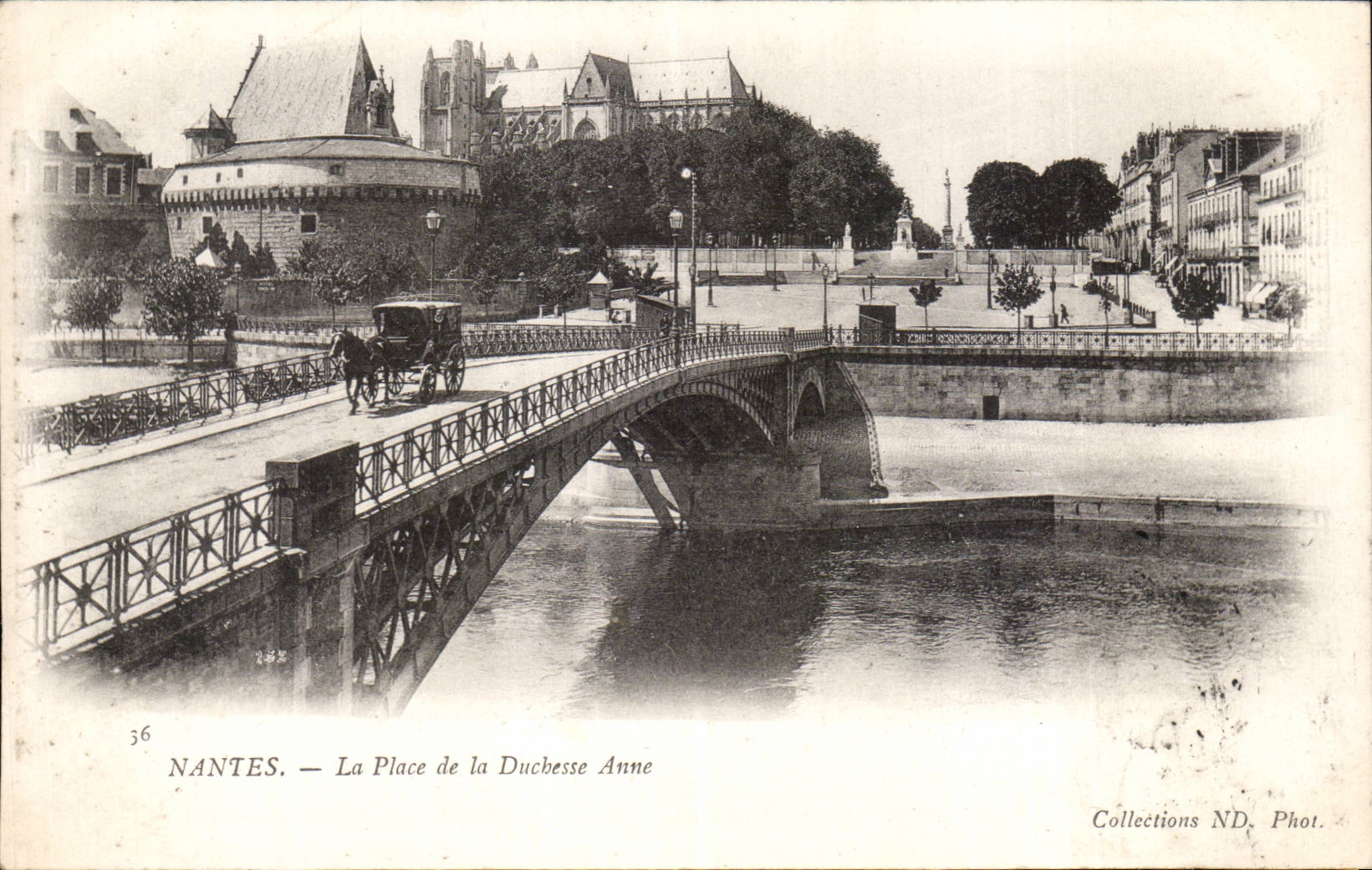 Nantes CPA the place of the Duchess Anne