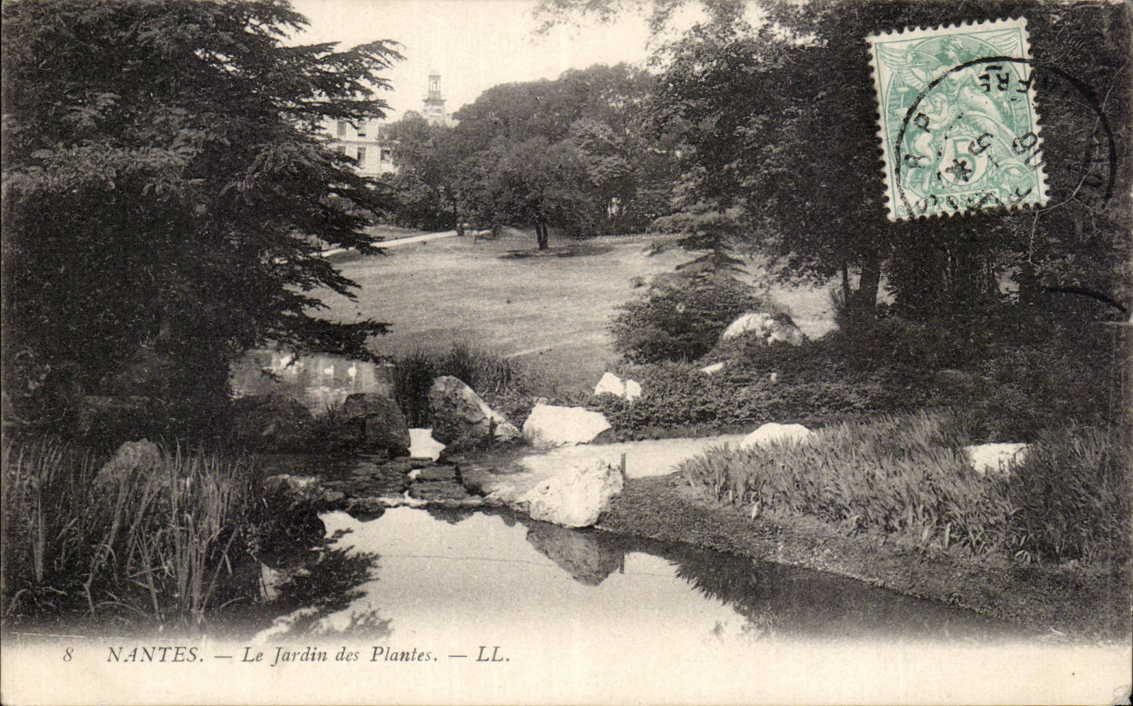 Nantes CPA the botanical garden