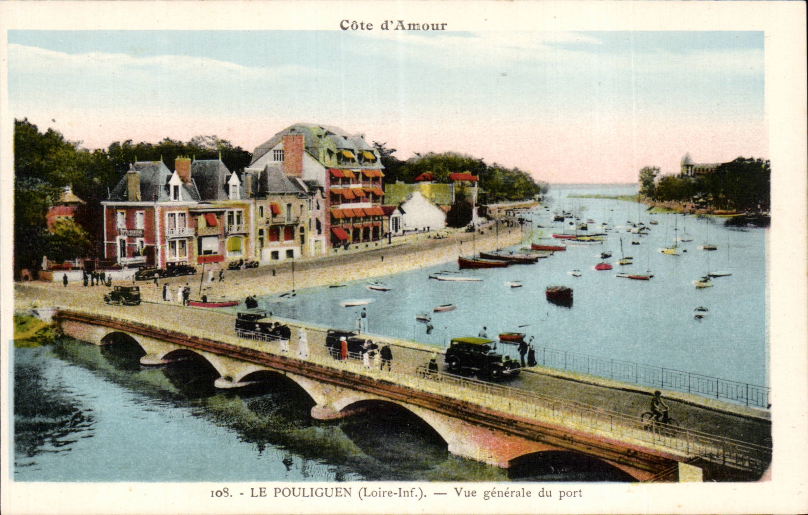 Pouliguen CPA View of the port