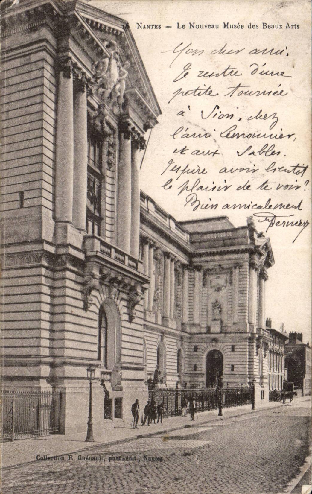 CPA Nantes the new museum of Beautiful arts