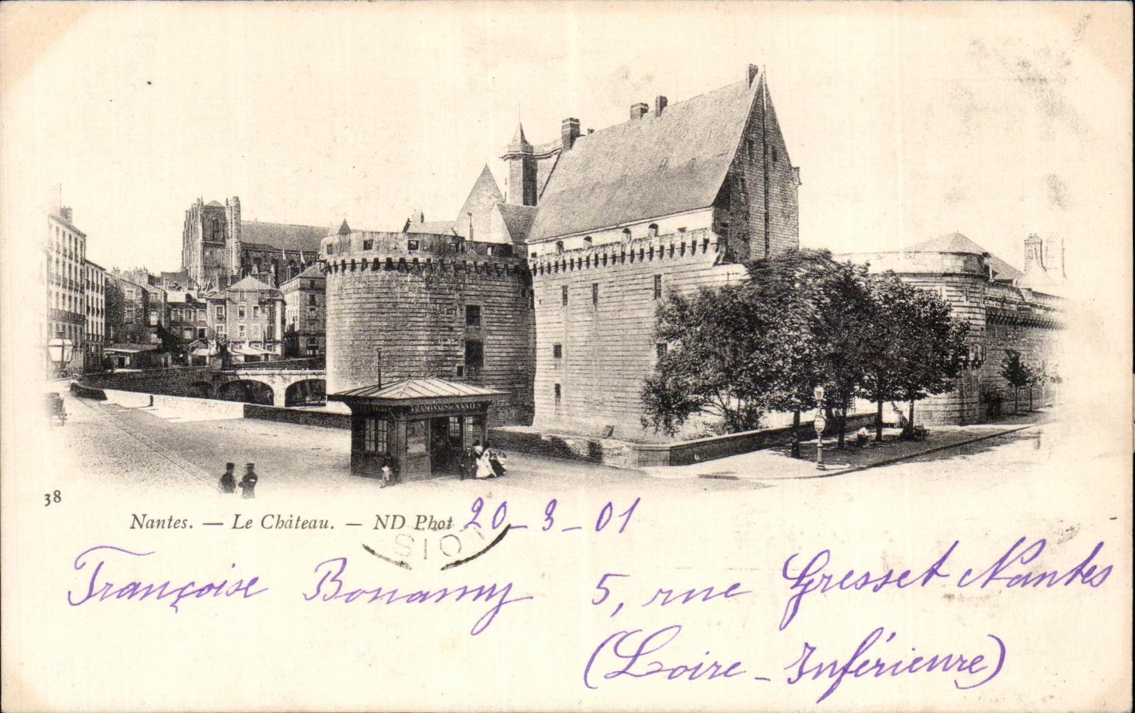 CPA Nantes the castle