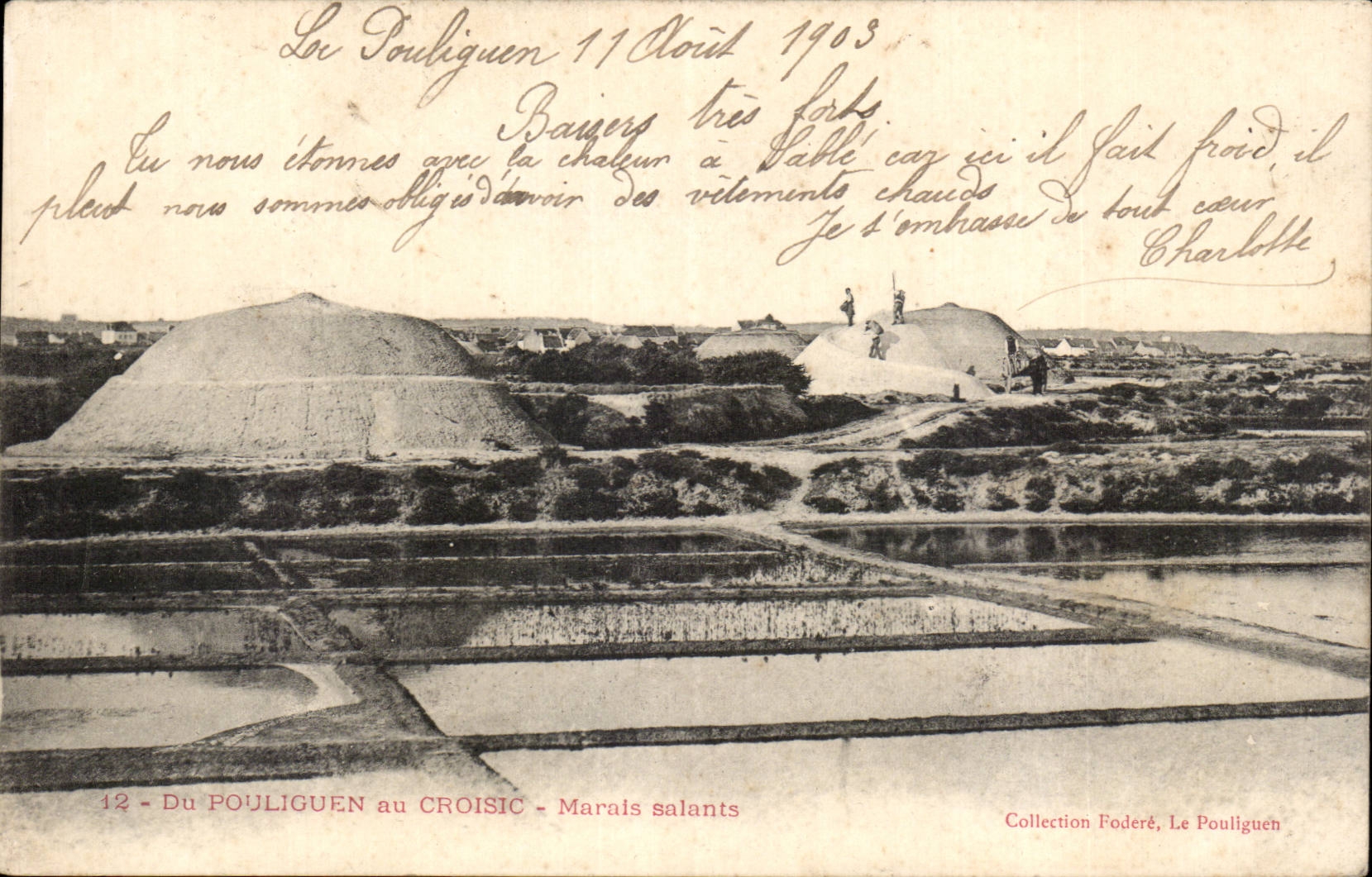 Von Pouliguen in Croisic - Salzwasser Sumpfe - CPA