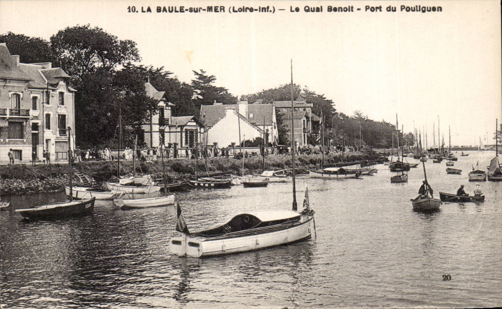 La Baule on Sea - the Quay Benoit - Port of Pouliguen - CPA