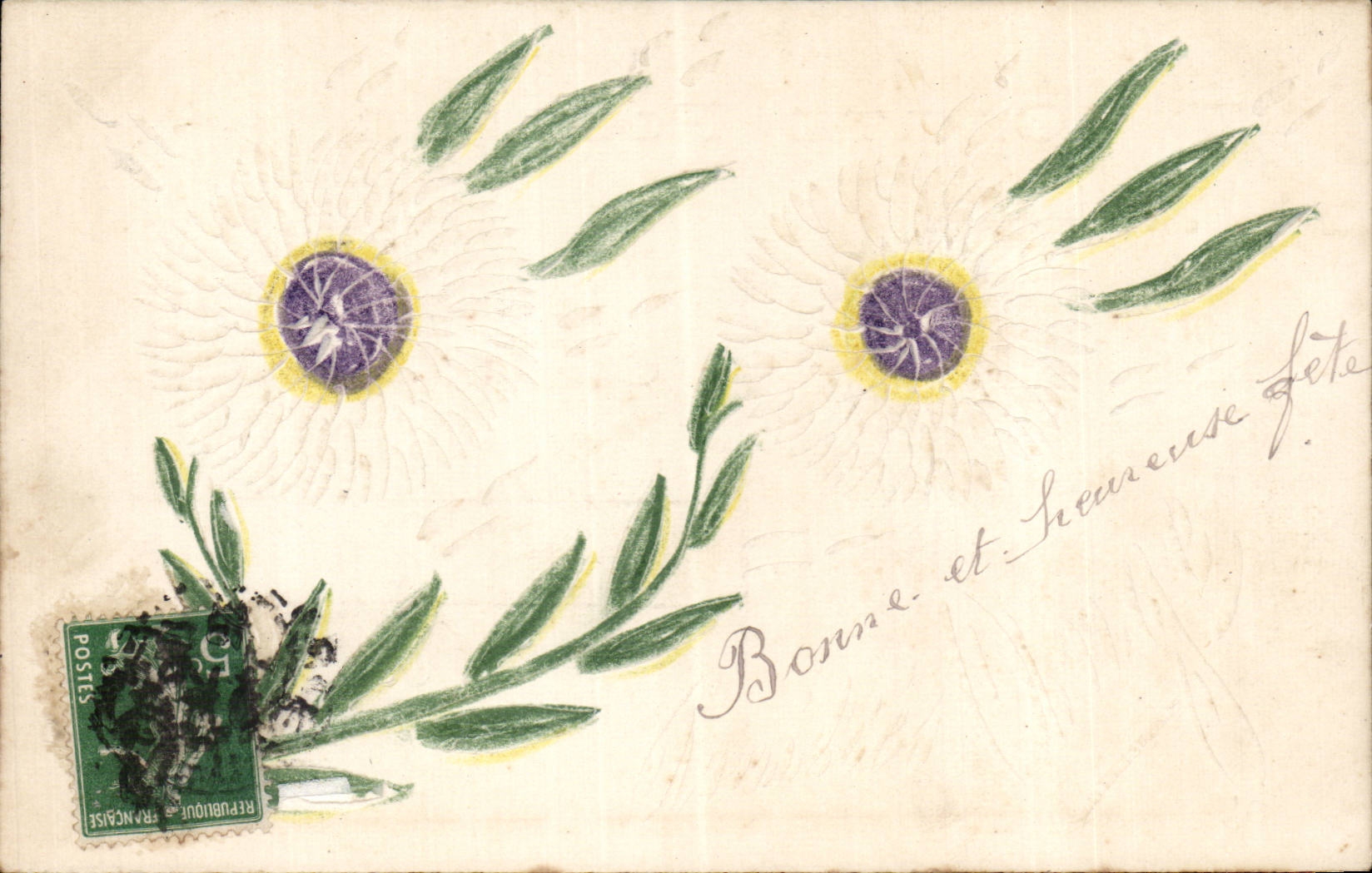 Blumen - Blumen - subtiler Ganseblumchenentwurf - CPA