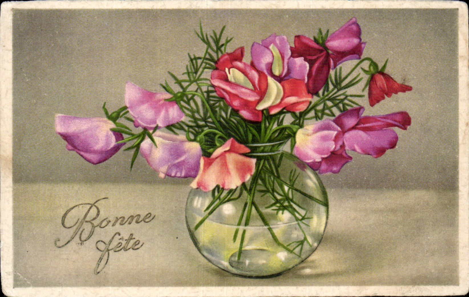 Blumen - Blumen hat innen Totenglocken-Vase - gutes Festival - CPA